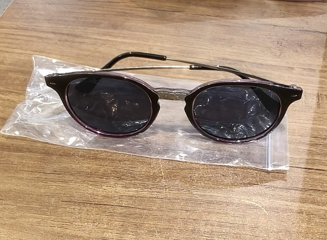 Pink UV Protected Round Sunglasses, classic Sunglasses for Men & Women, Lightweight - Image 7