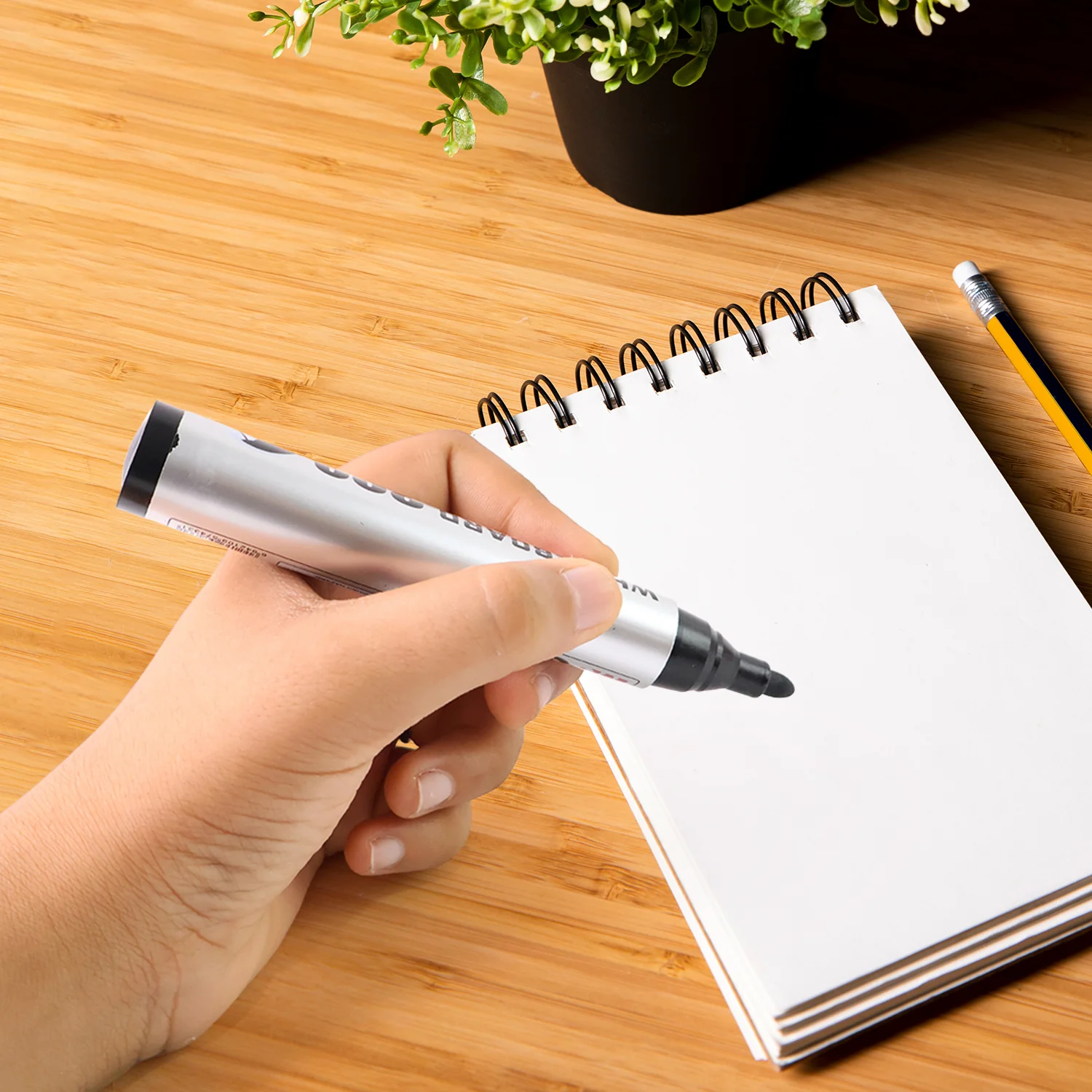 Premium Permanent Black Marker Pen Set (6 Pcs Set) - Image 4