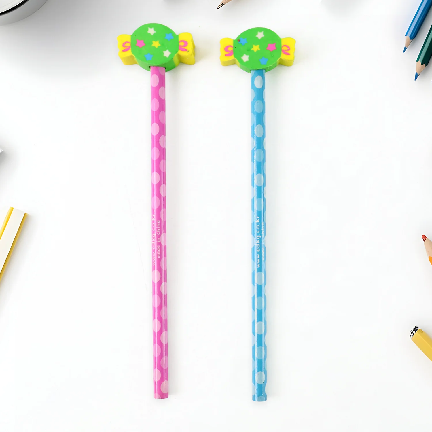 Fun Candy Design Pencil Set with Accessories (1 Set ) - Image 6