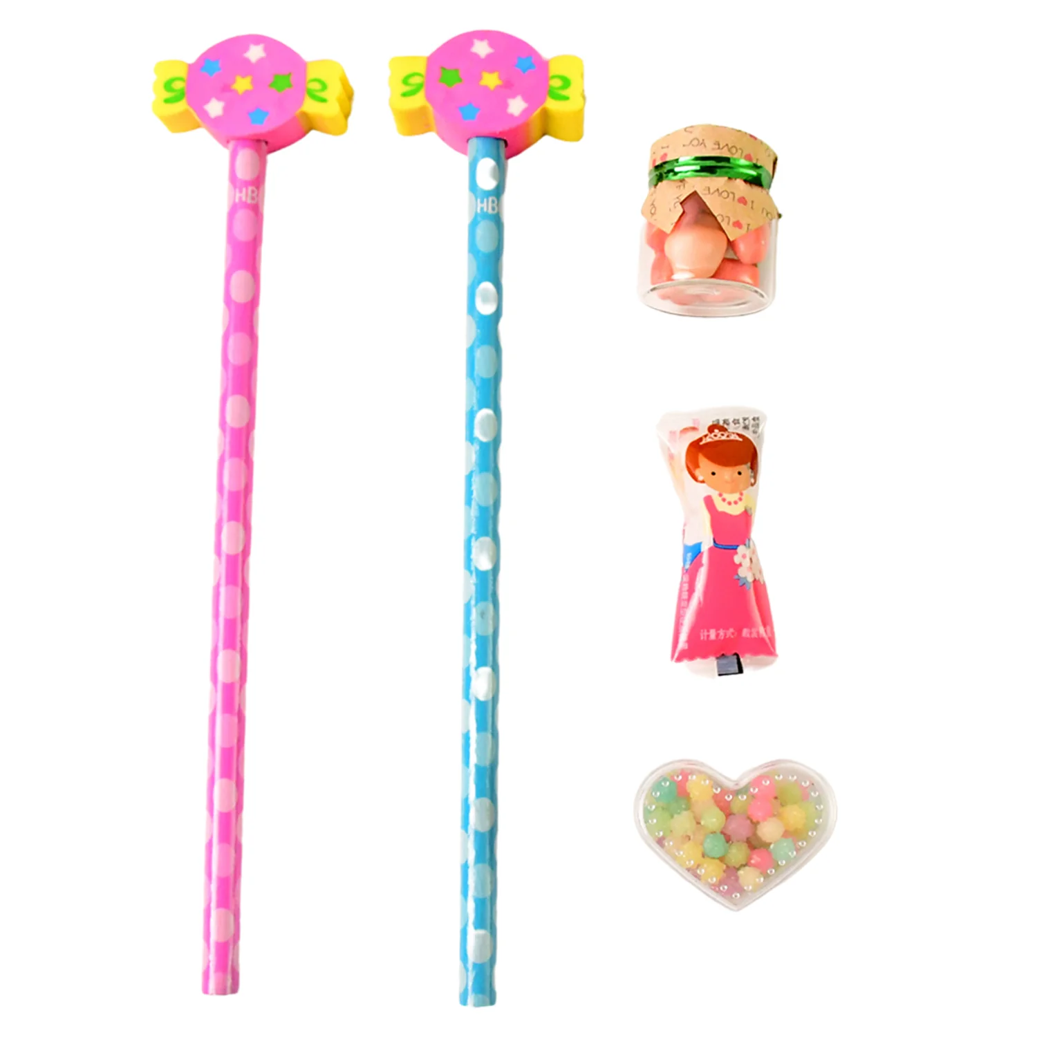 Fun Candy Design Pencil Set with Accessories Set (1 Set ) - Image 6