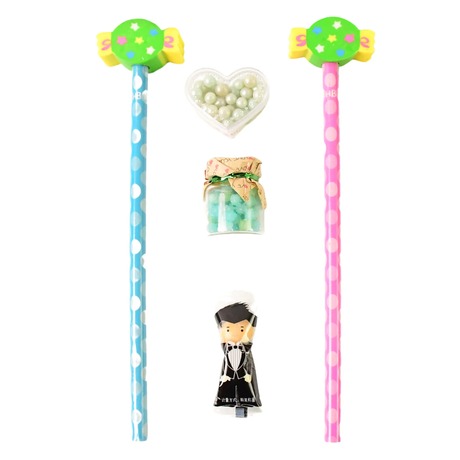 Fun Candy Design Pencil Set with Accessories Set (1 Set ) - Image 5