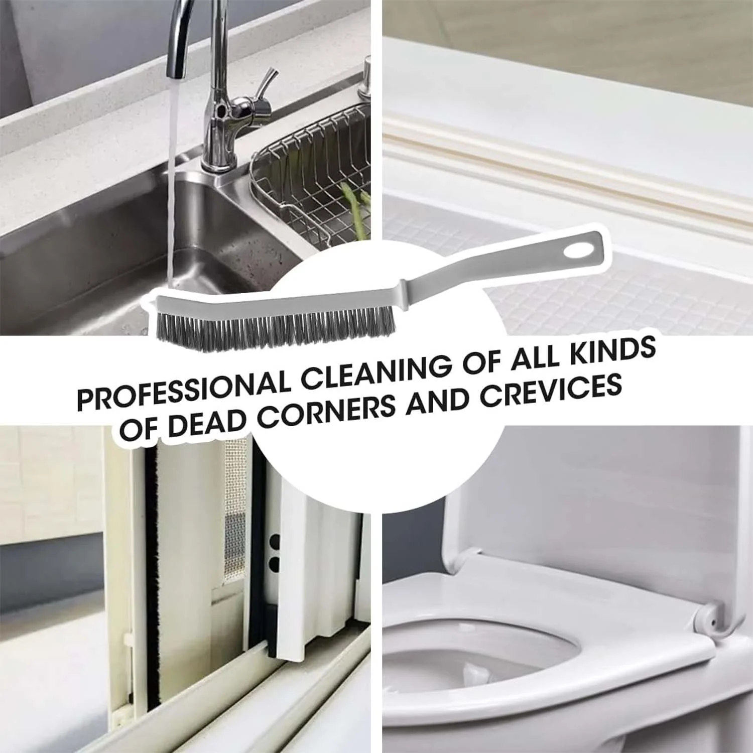 Long Handle Corner Cleaning Brush (2 Pc Set) - Image 4