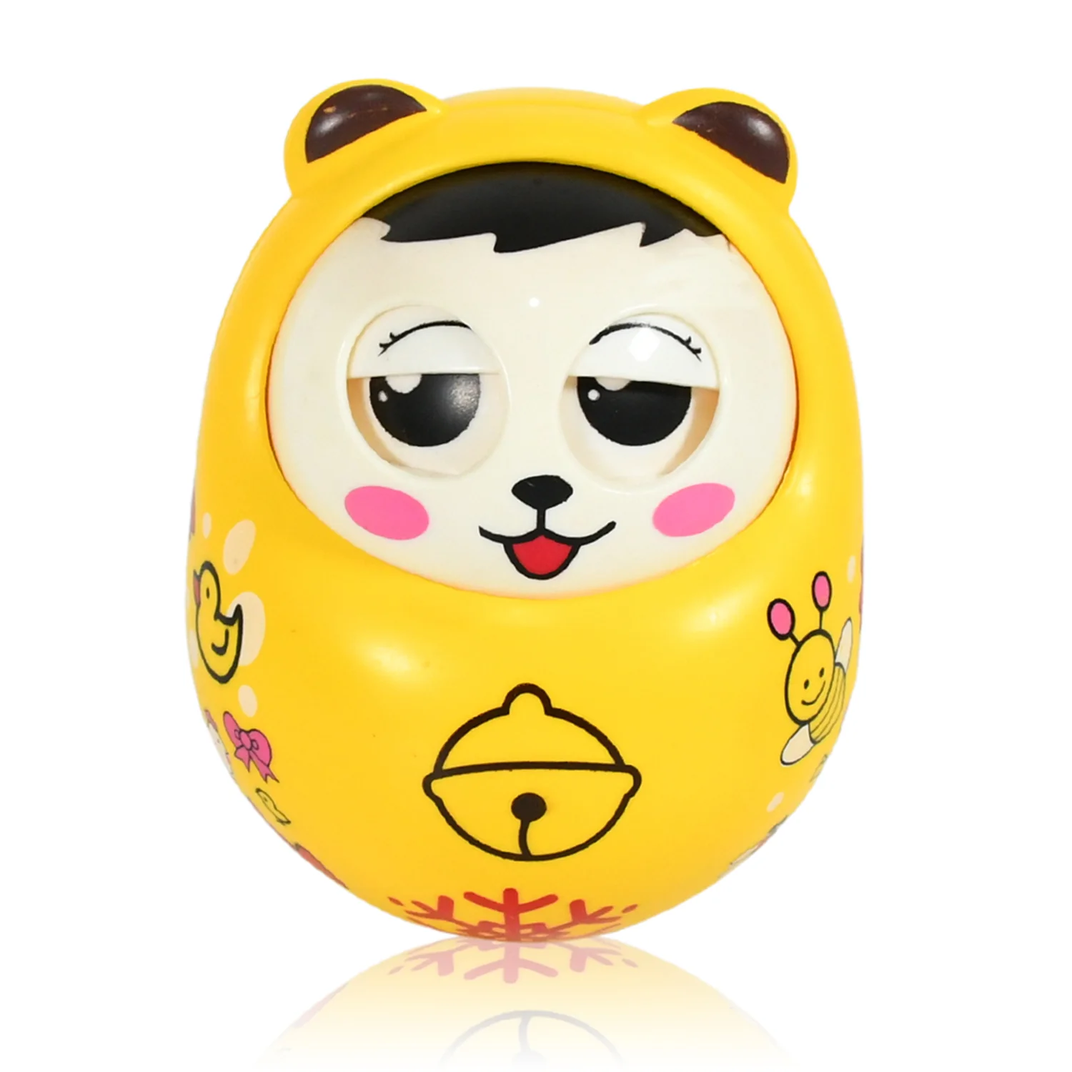 Musical Roly Poly Toy for Babies – Push & Shake Wobbling Doll - Image 4