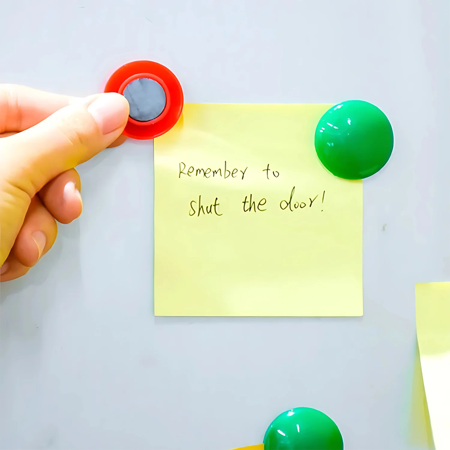Yellow Board Magnets Circular Plastic Buttons (1 Pc) - Image 6