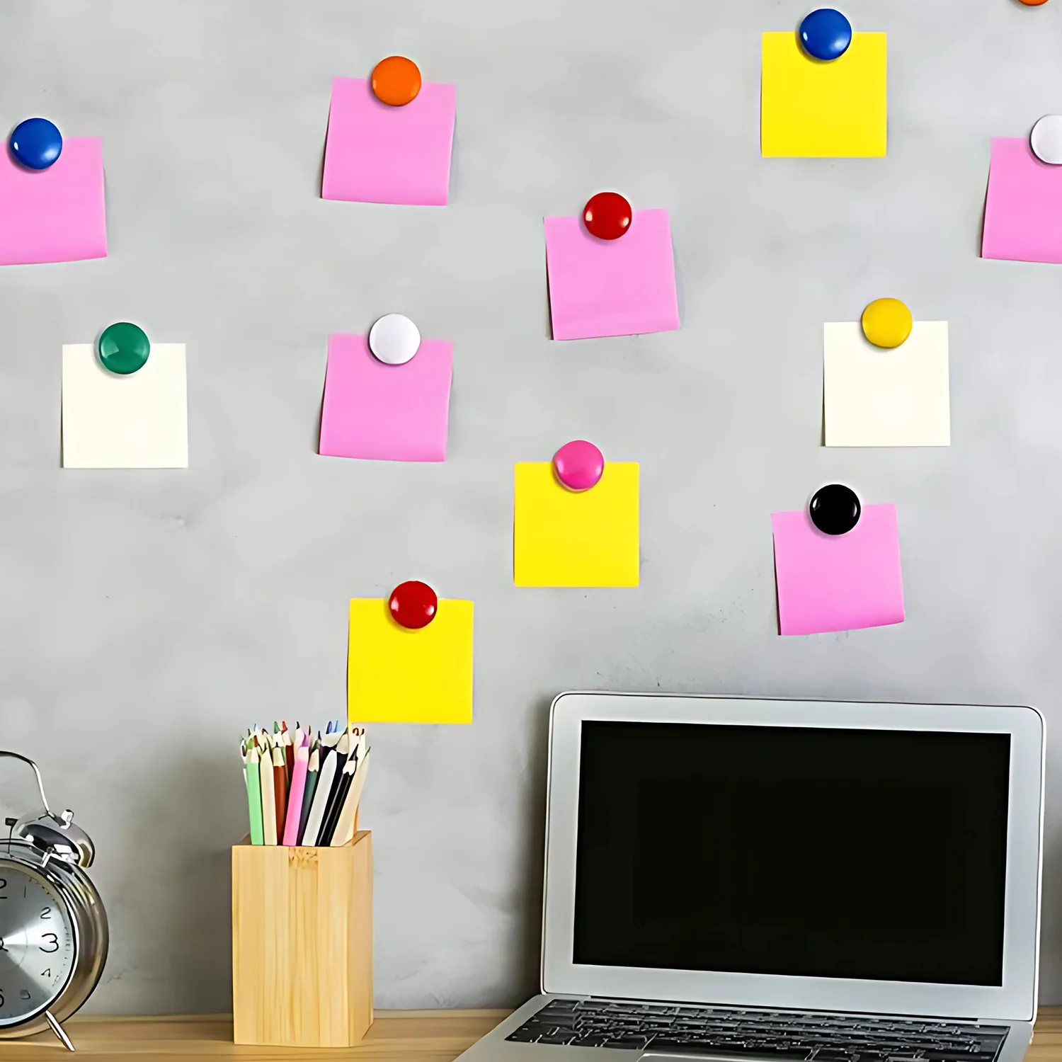 Green Board Magnets Circular Plastic Buttons (1 Pc) - Image 3