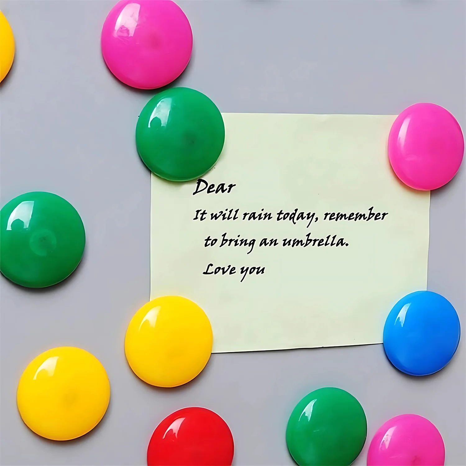 Green Board Magnets Circular Plastic Buttons (1 Pc) - Image 6
