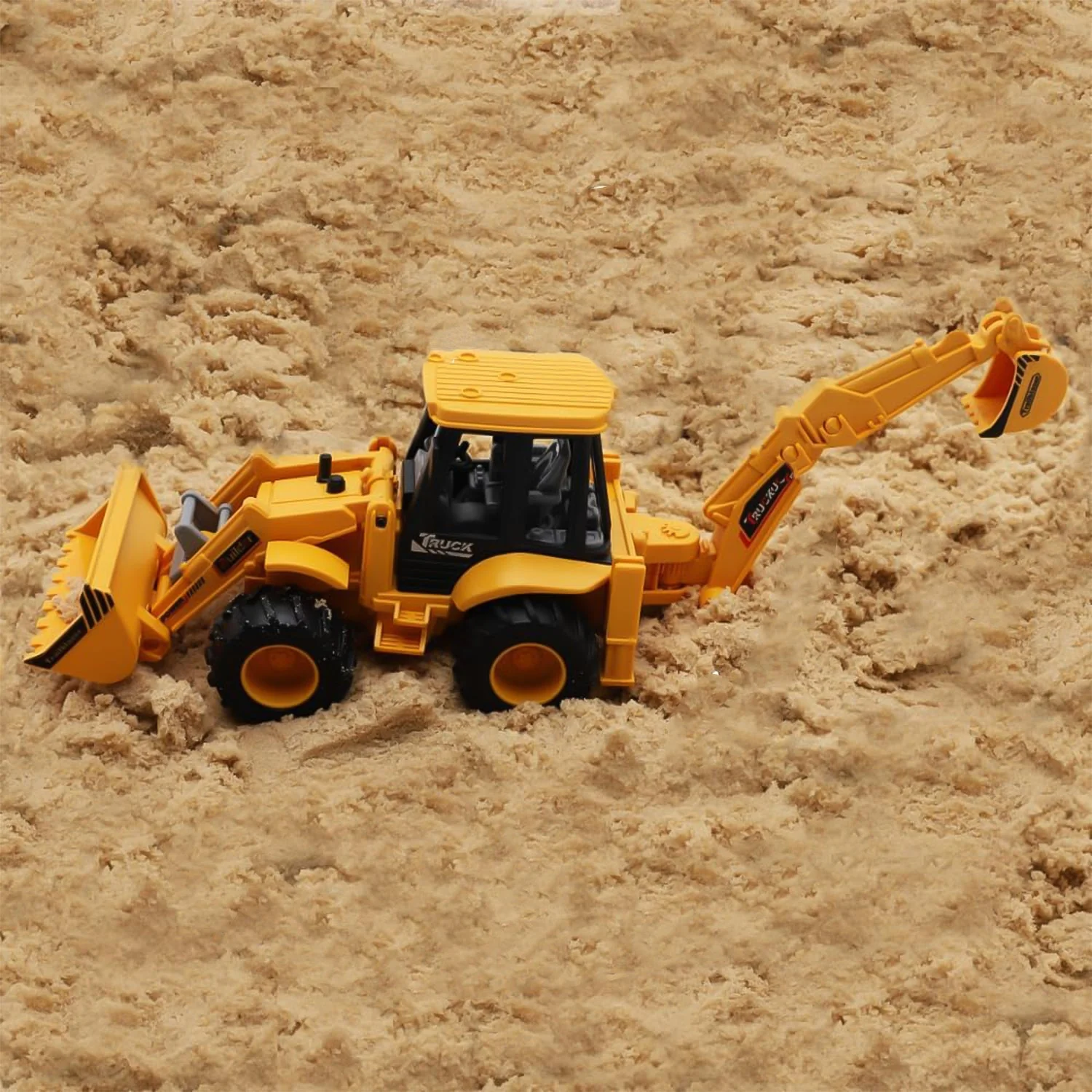 LALA Friction Powered JCB Style Backhoe Loader Construction Toy Truck for Kids (1 Pc) - Image 3