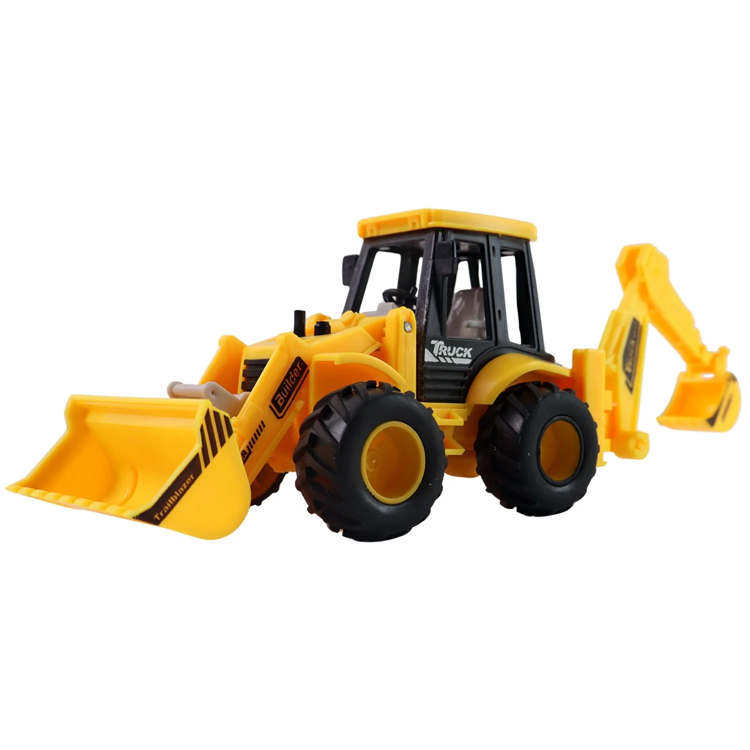 LALA Friction Powered JCB Style Backhoe Loader Construction Toy Truck for Kids (1 Pc) - Image 5