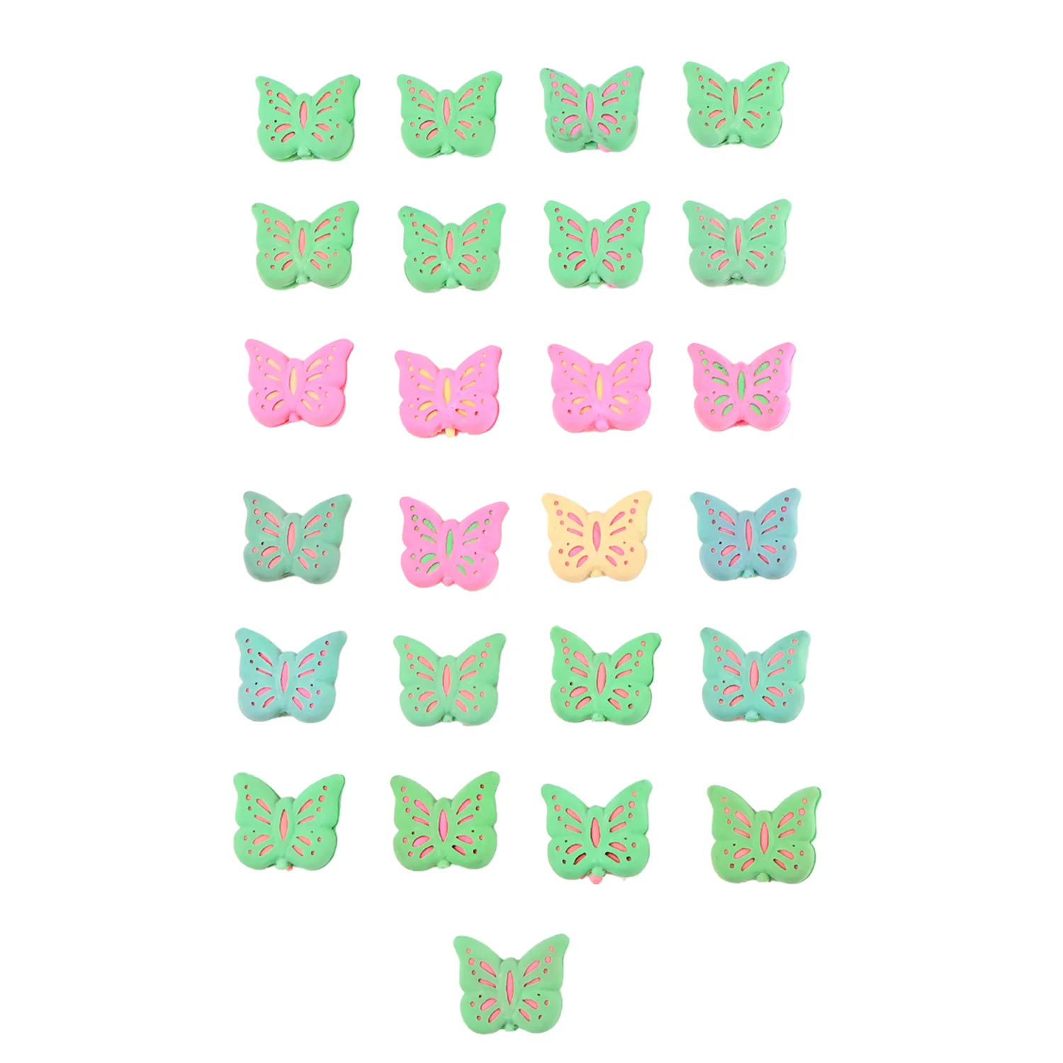 Butterfly Shape Eraser Rubber (25 Pc / Mix Colour & Design) - Image 5