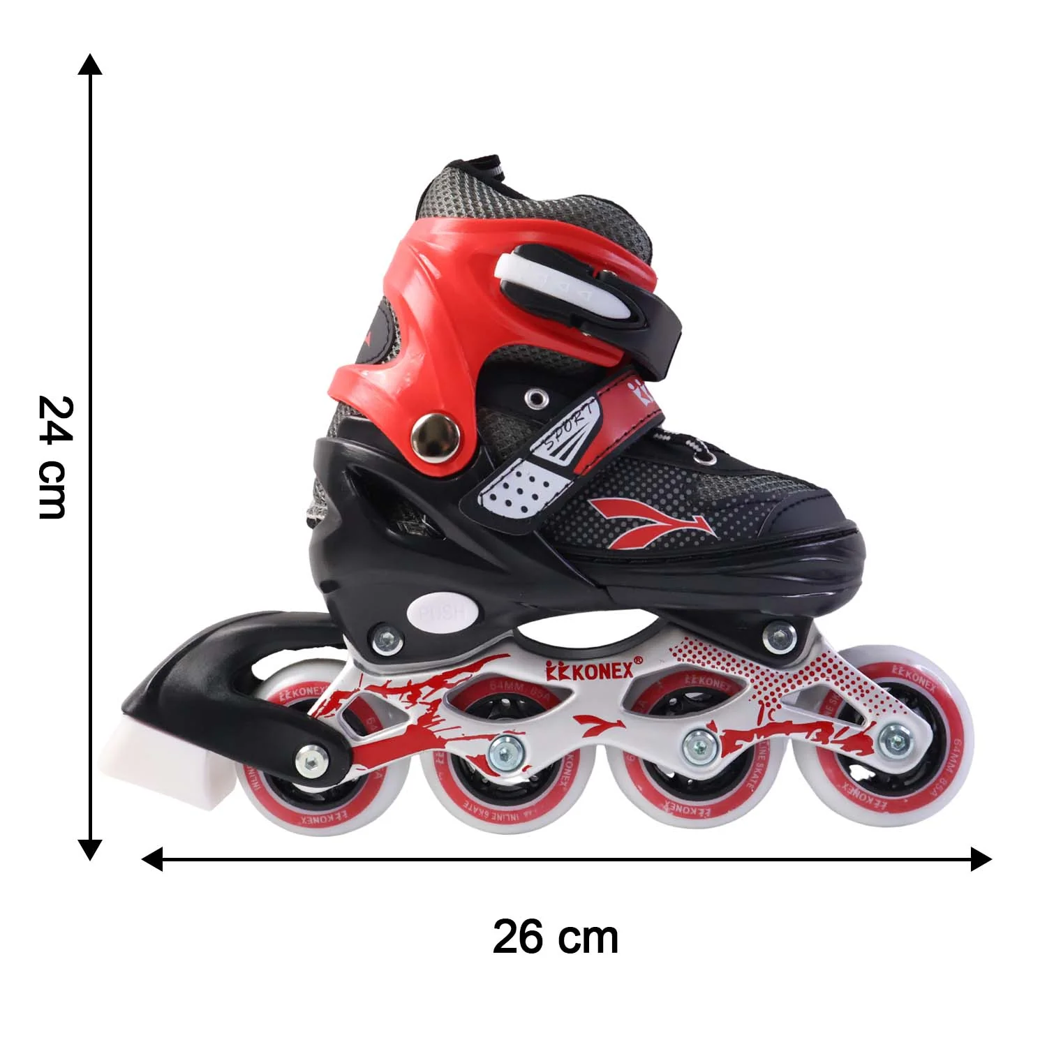 Professional Adjustable Inline Skates for Kids and Adults (Medium / 1 Pair) - Image 4