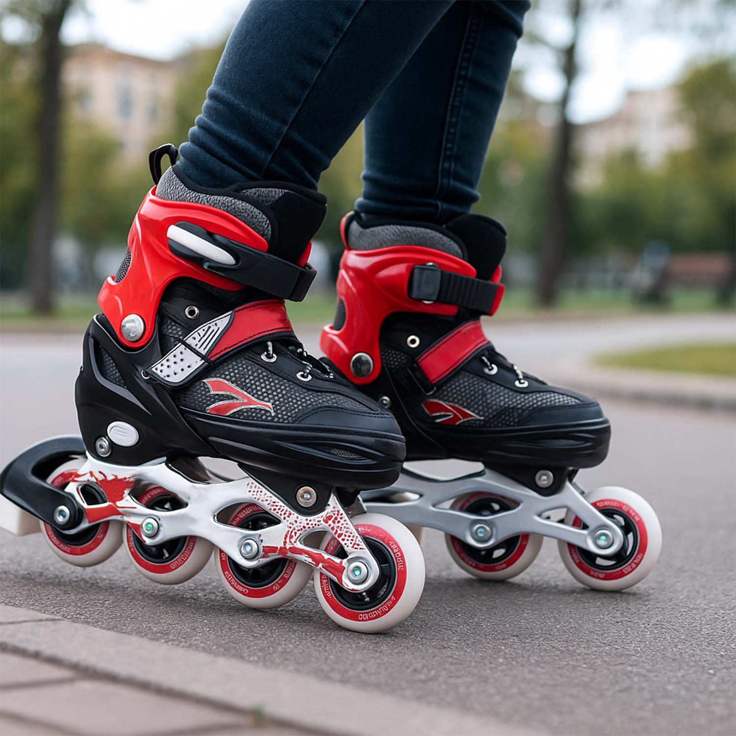 Professional Adjustable Inline Skates for Kids and Adults (Medium / 1 Pair) - Image 6