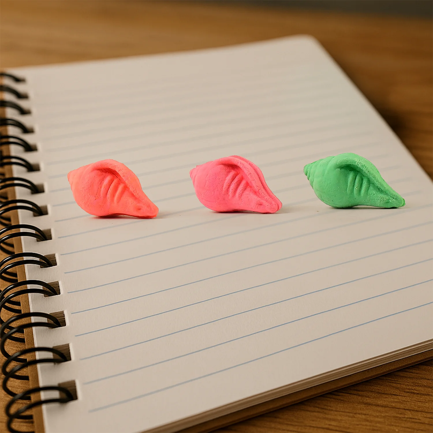 Shankh Shape Eraser Rubber (20 Pc / Mix Colour & Design) - Image 4
