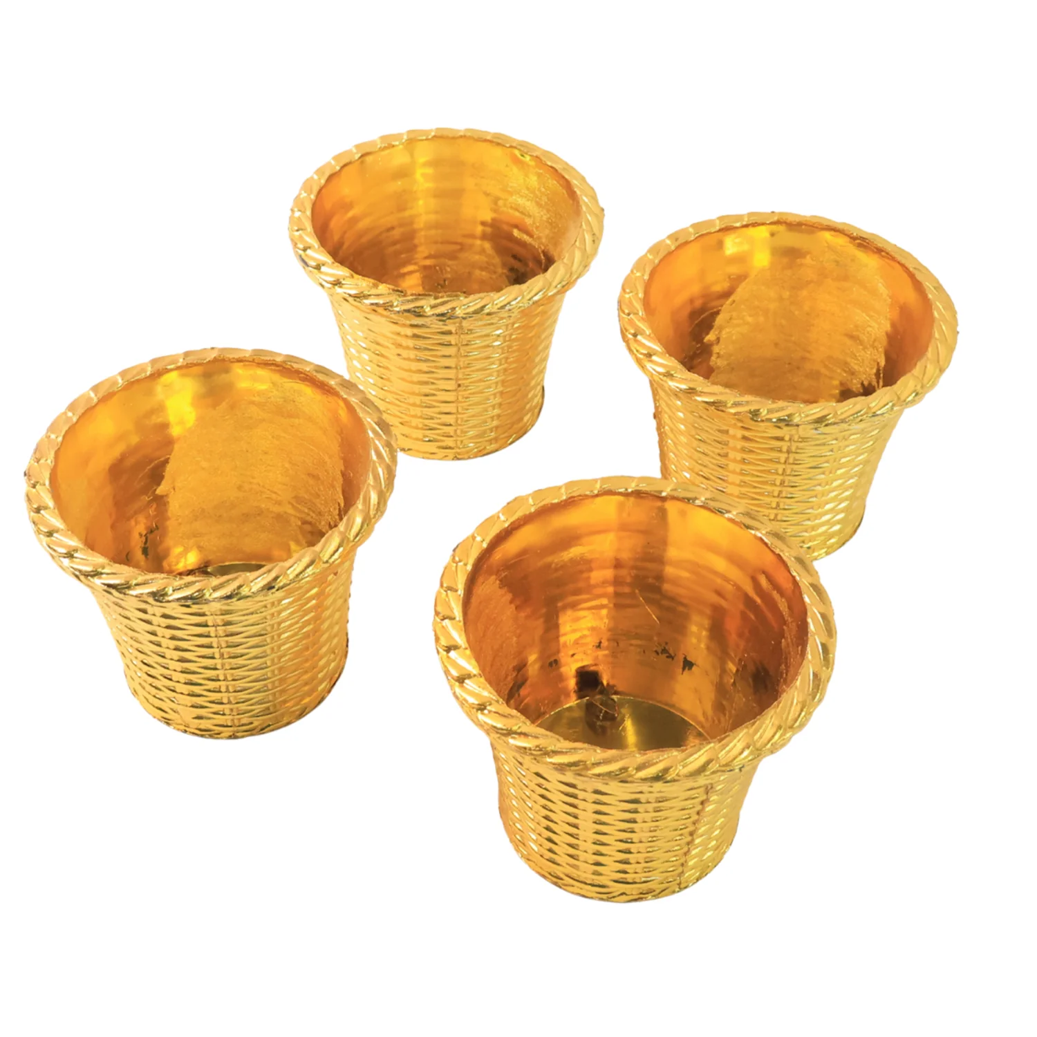 Plastic Flower Valencia (Pot) Home and Outdoor (4 Pc) - Image 5