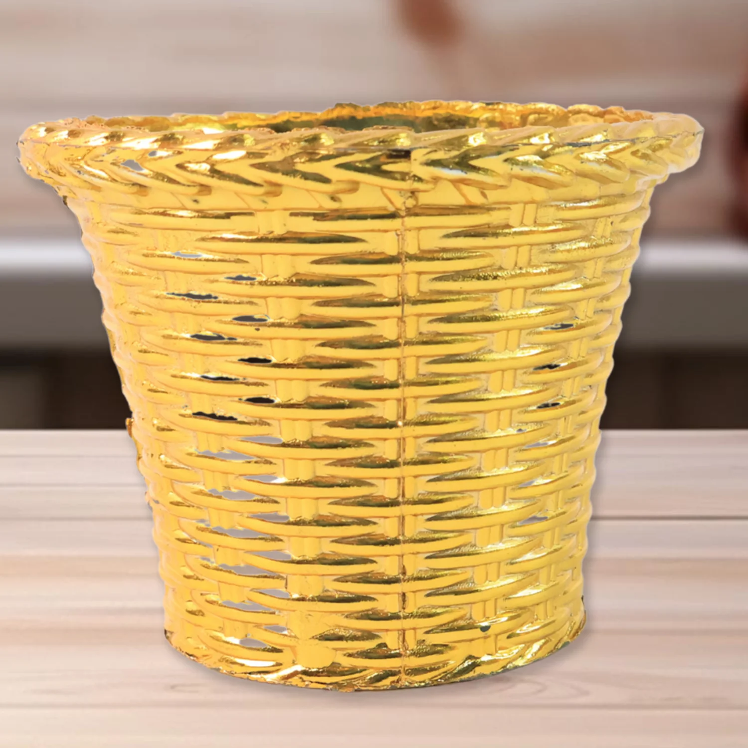 Plastic Flower Valencia (Pot) Home and Outdoor (4 Pc) - Image 6