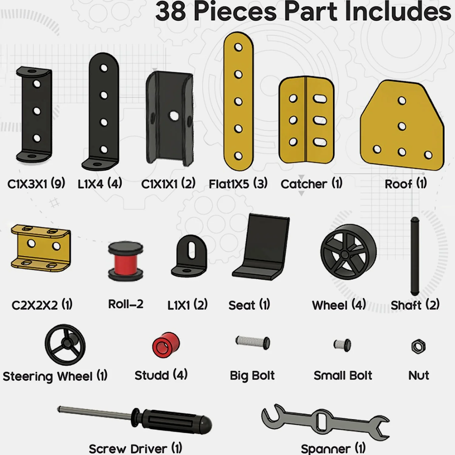 Aditi STEM Educational Mecha Racer DIY Construction Kit - Image 4