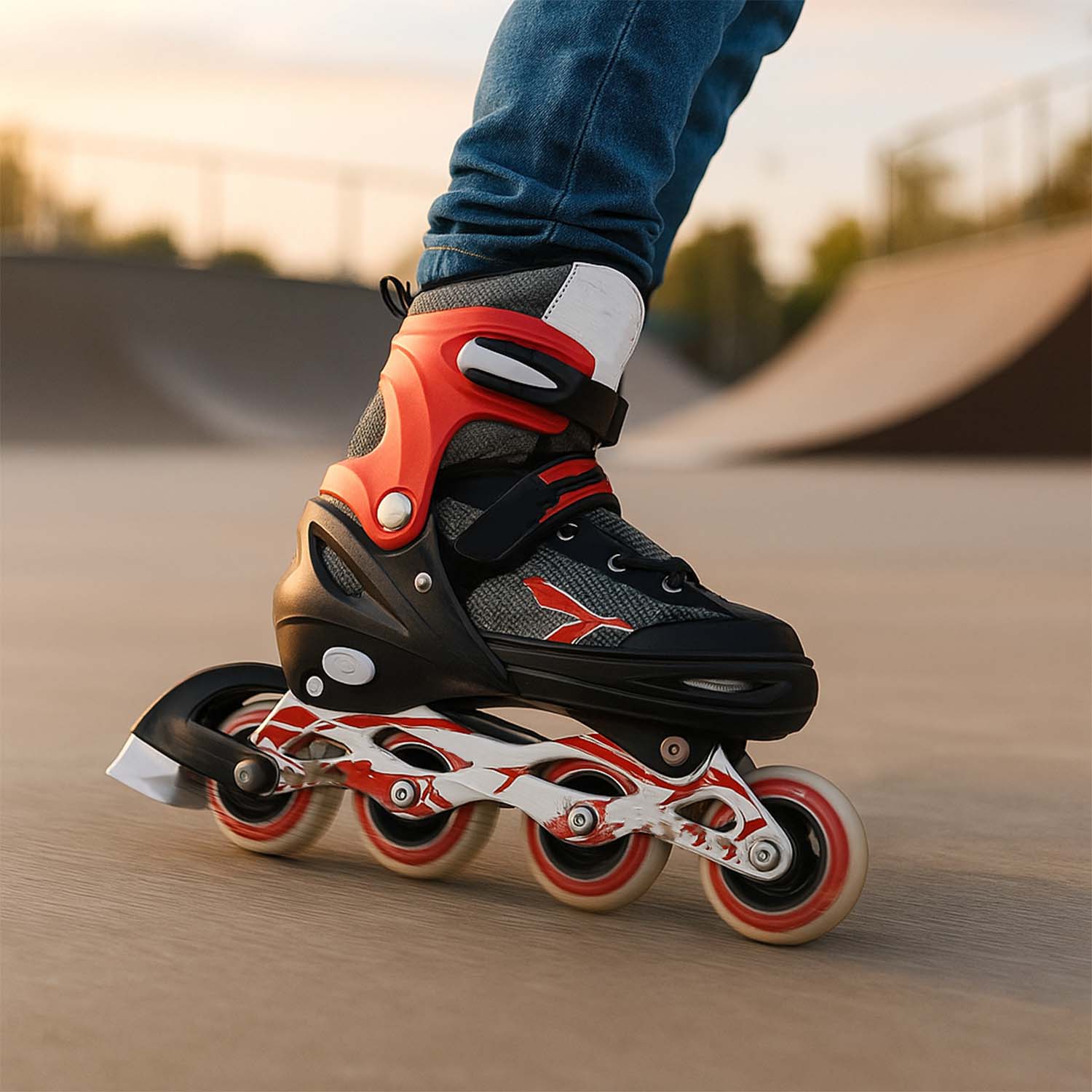 Professional Adjustable Inline Skates for Kids and Adults (XL / 1 Pair) - Image 3