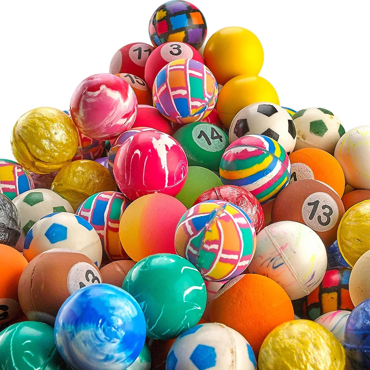Crazy Bouncy Jumping Balls Set of 14Pcs - Image 3