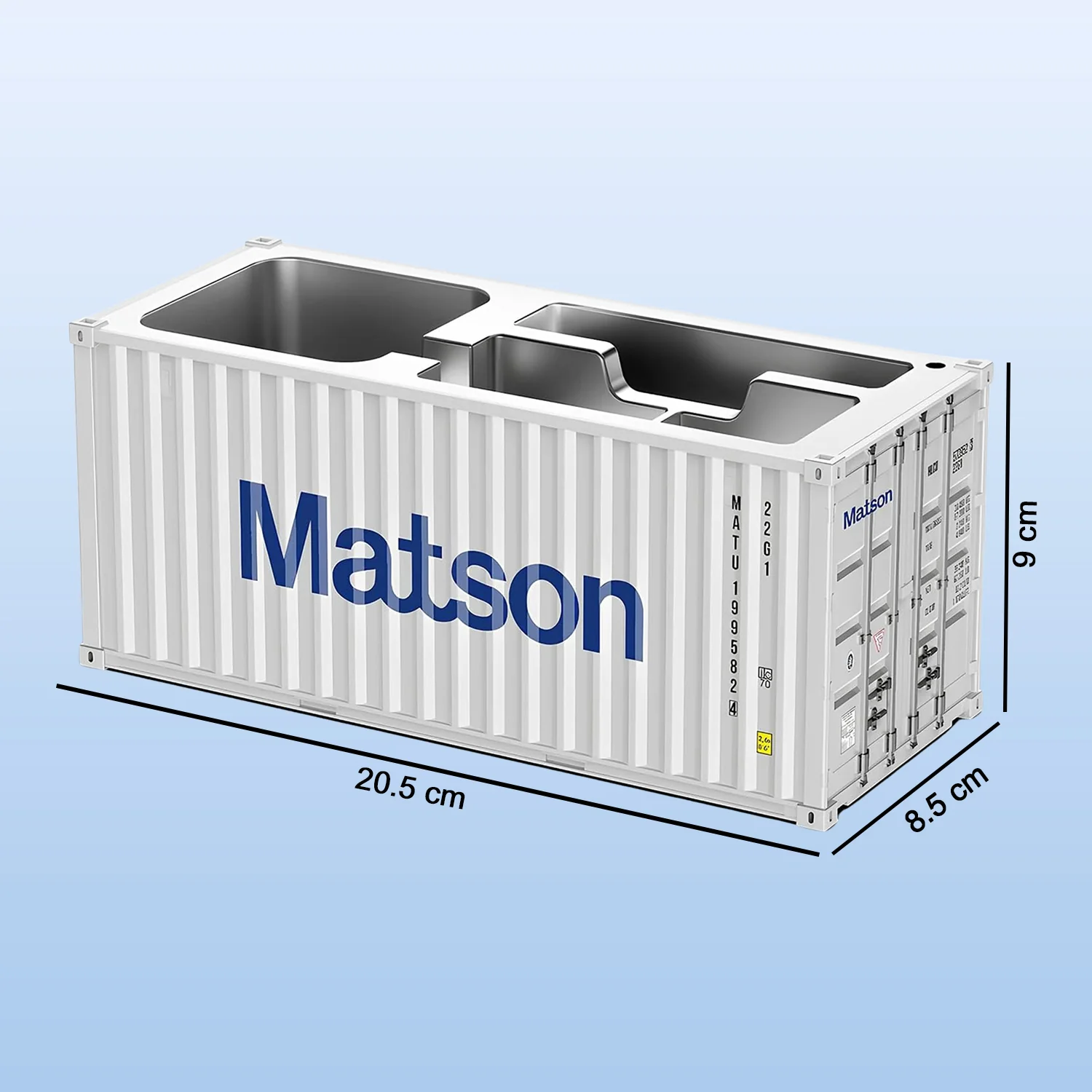 Container-Style Multi-Compartment Desk Organizer (1 Pc) - Image 4