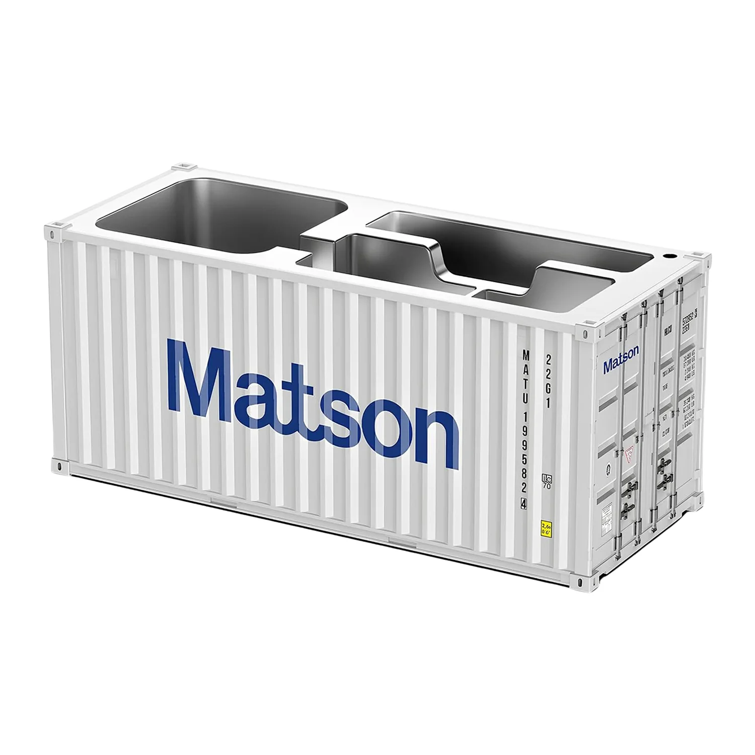 Container-Style Multi-Compartment Desk Organizer (1 Pc) - Image 5