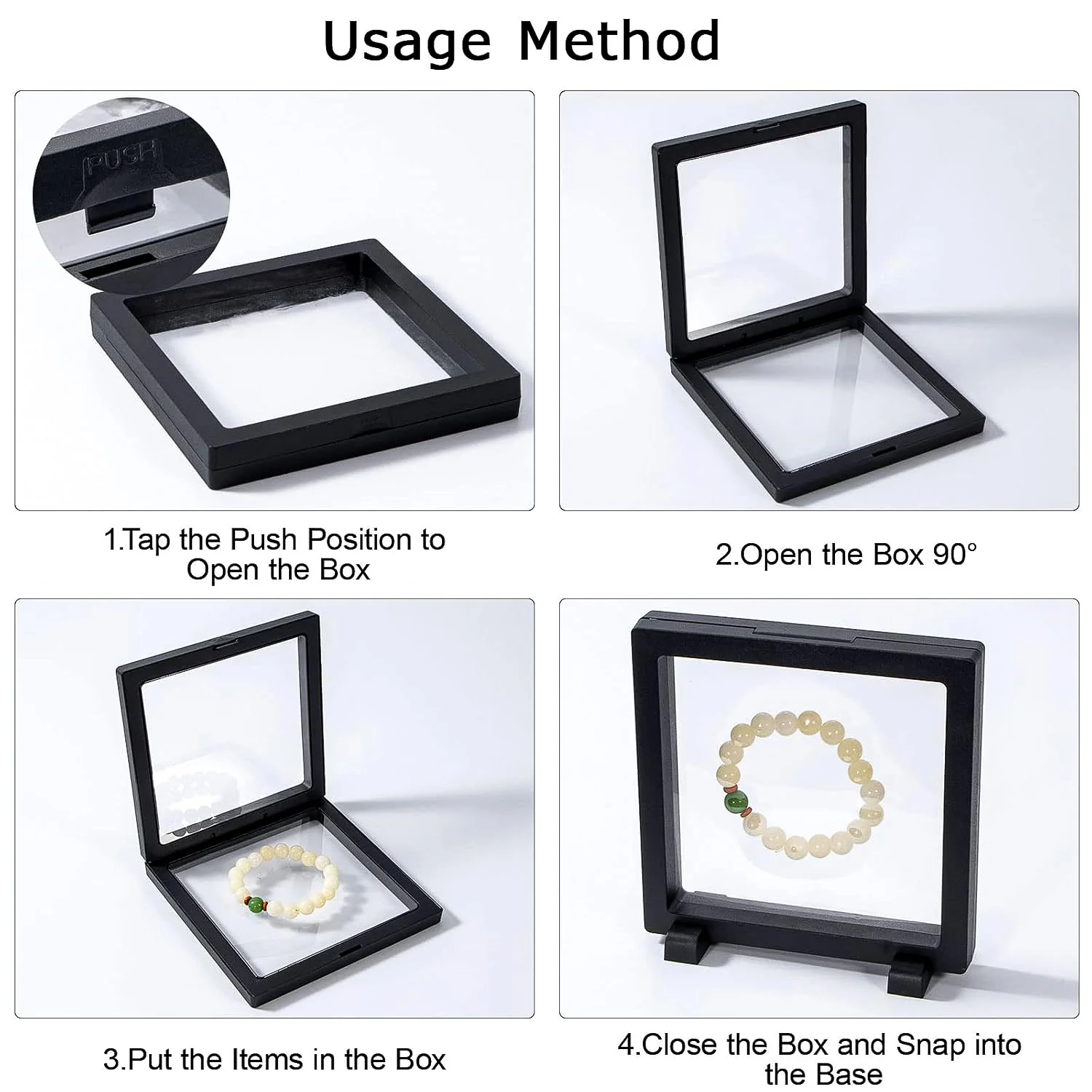 Transparent Jewellery Display Box (14x14 cm / 1 Pc) - Image 4