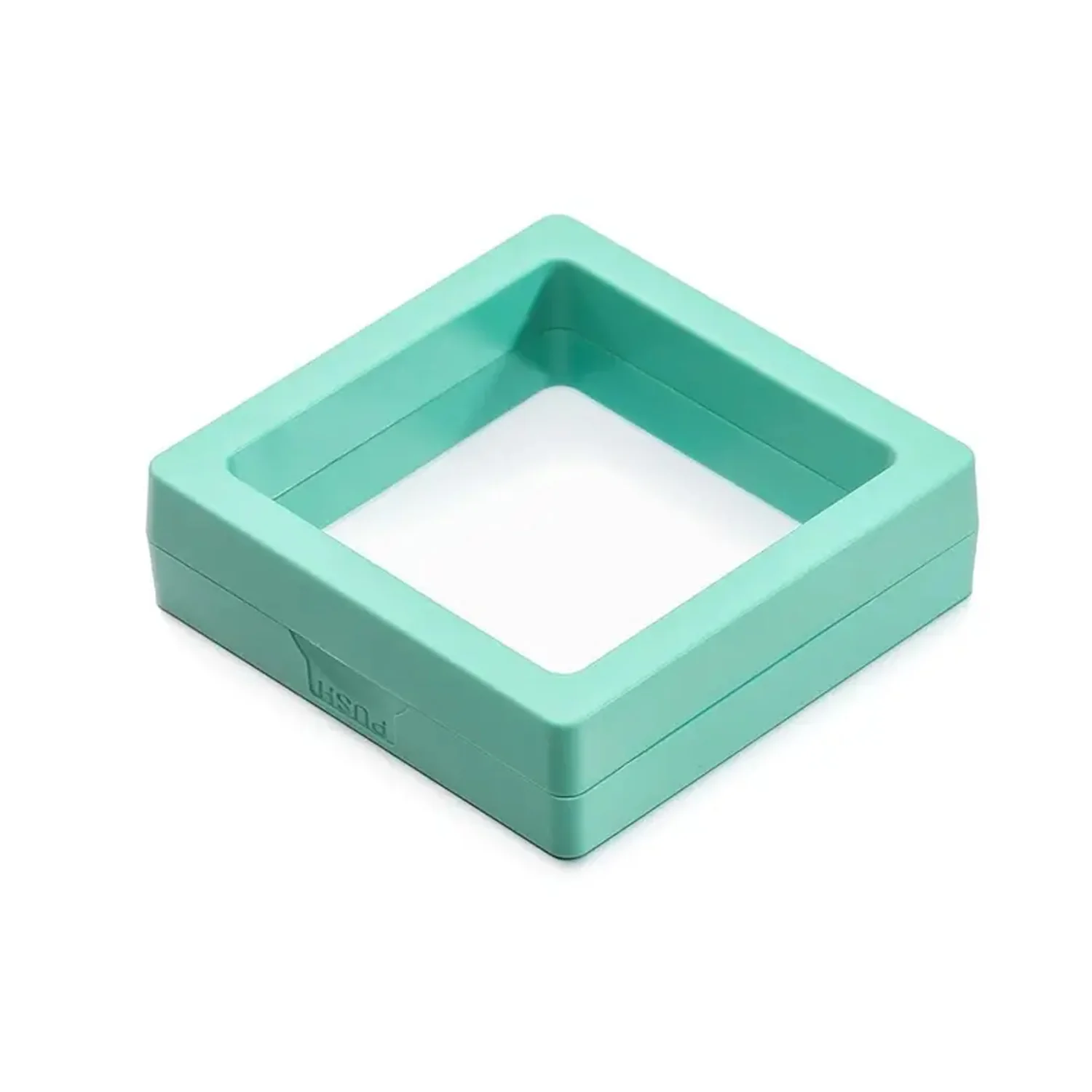 Transparent Jewellery Display Box (9x9 cm / 1 Pc / Green) - Image 5