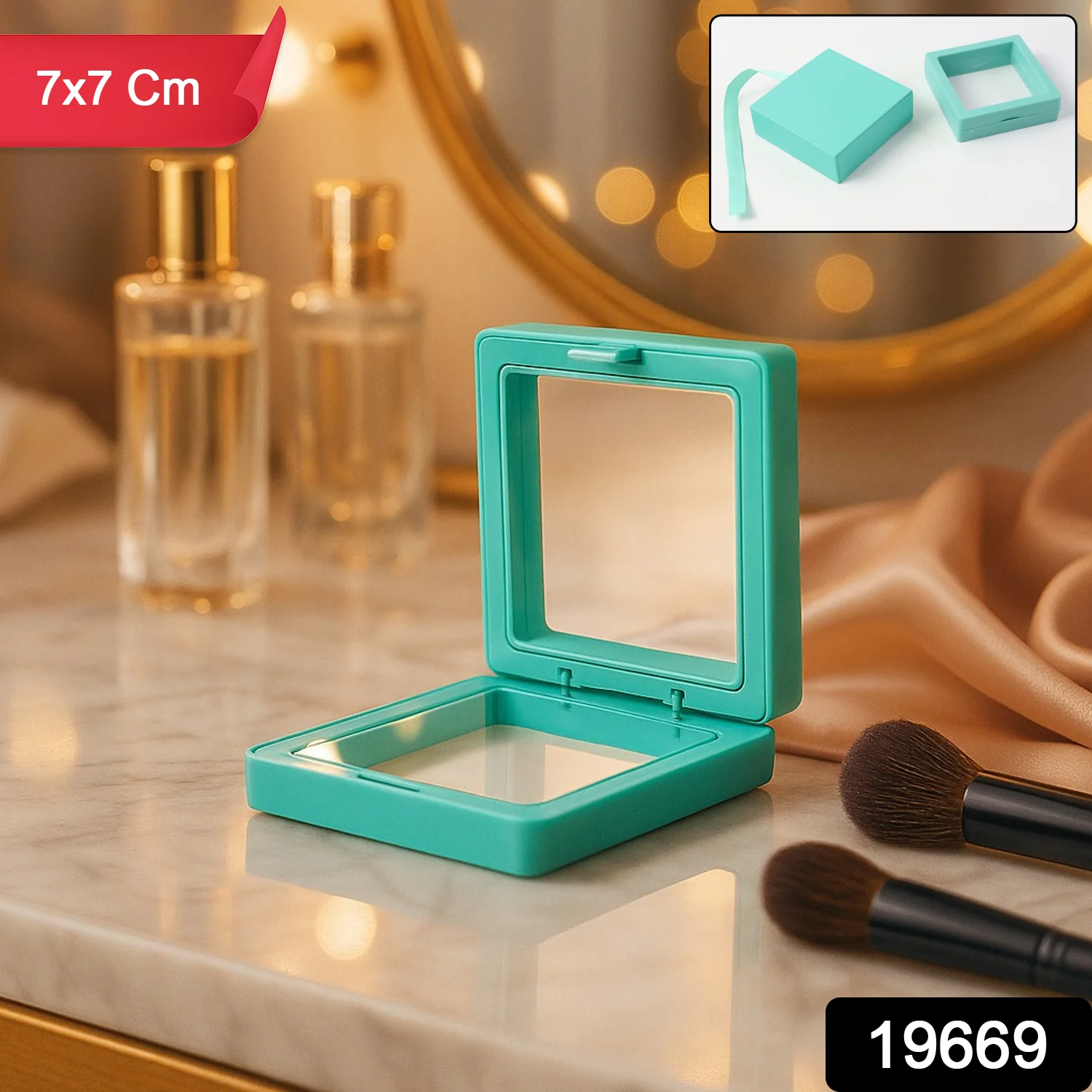 Transparent Jewellery Display Box (7x7 cm / 1 Pc) - Image 2
