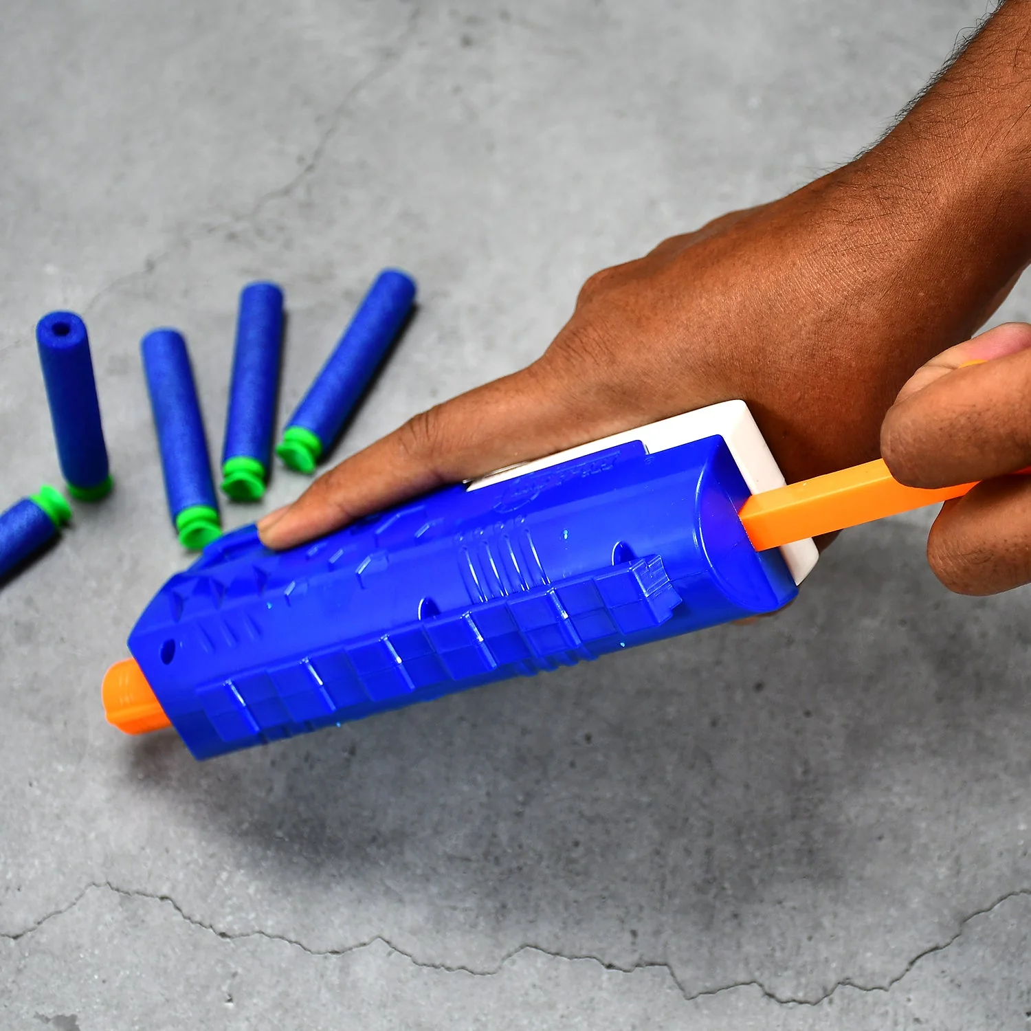 Hi-Arm Gun with 10x Foam Suction Bullets, ABS Plastic, Target Shooting - Image 3