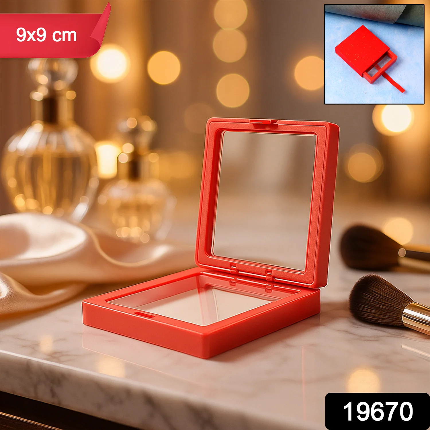 Transparent Jewellery Display Box (9x9 cm / 1 Pc) - Image 2