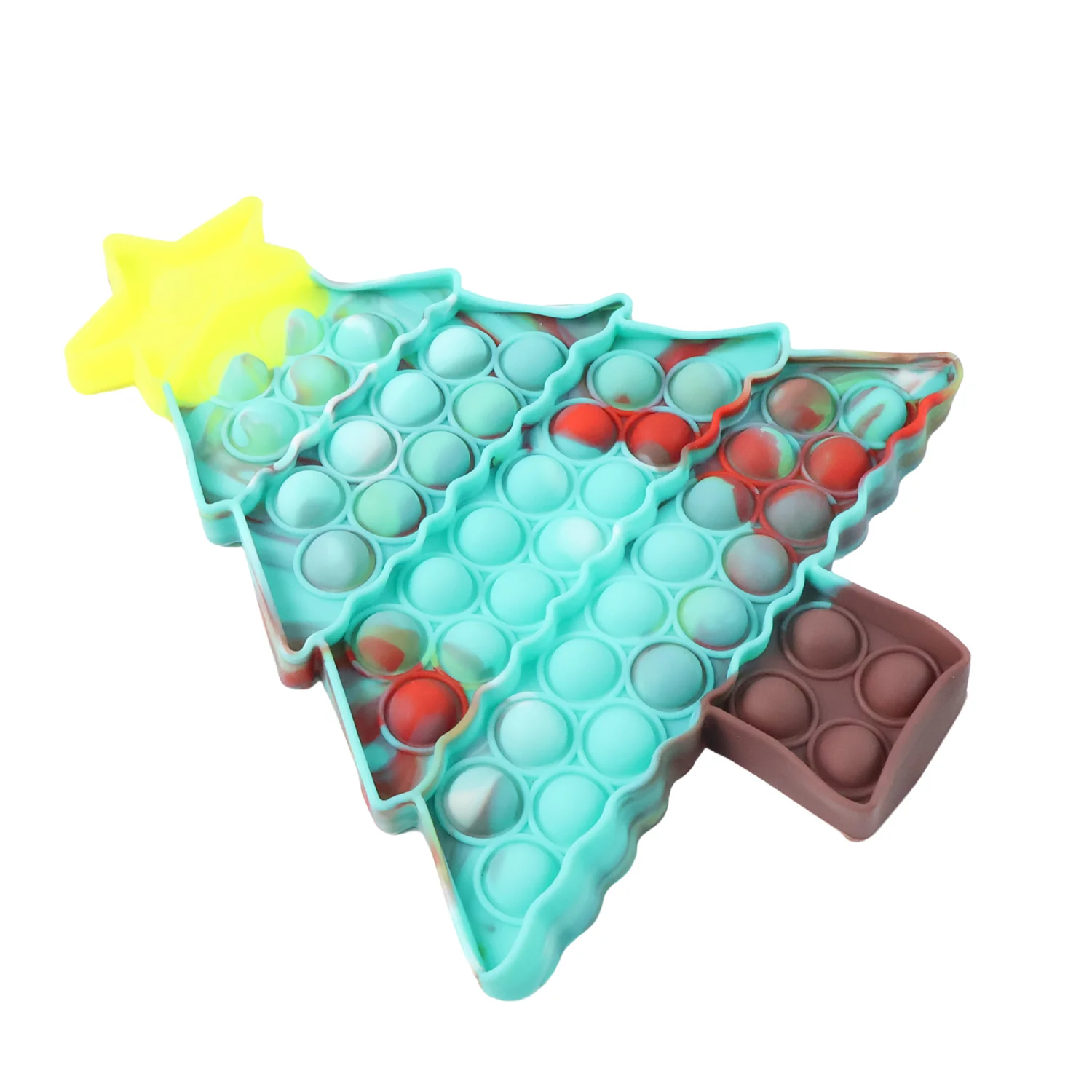Premium Tree Shape Silicone Pop It Fidget Toy (1 Pc) - Image 5