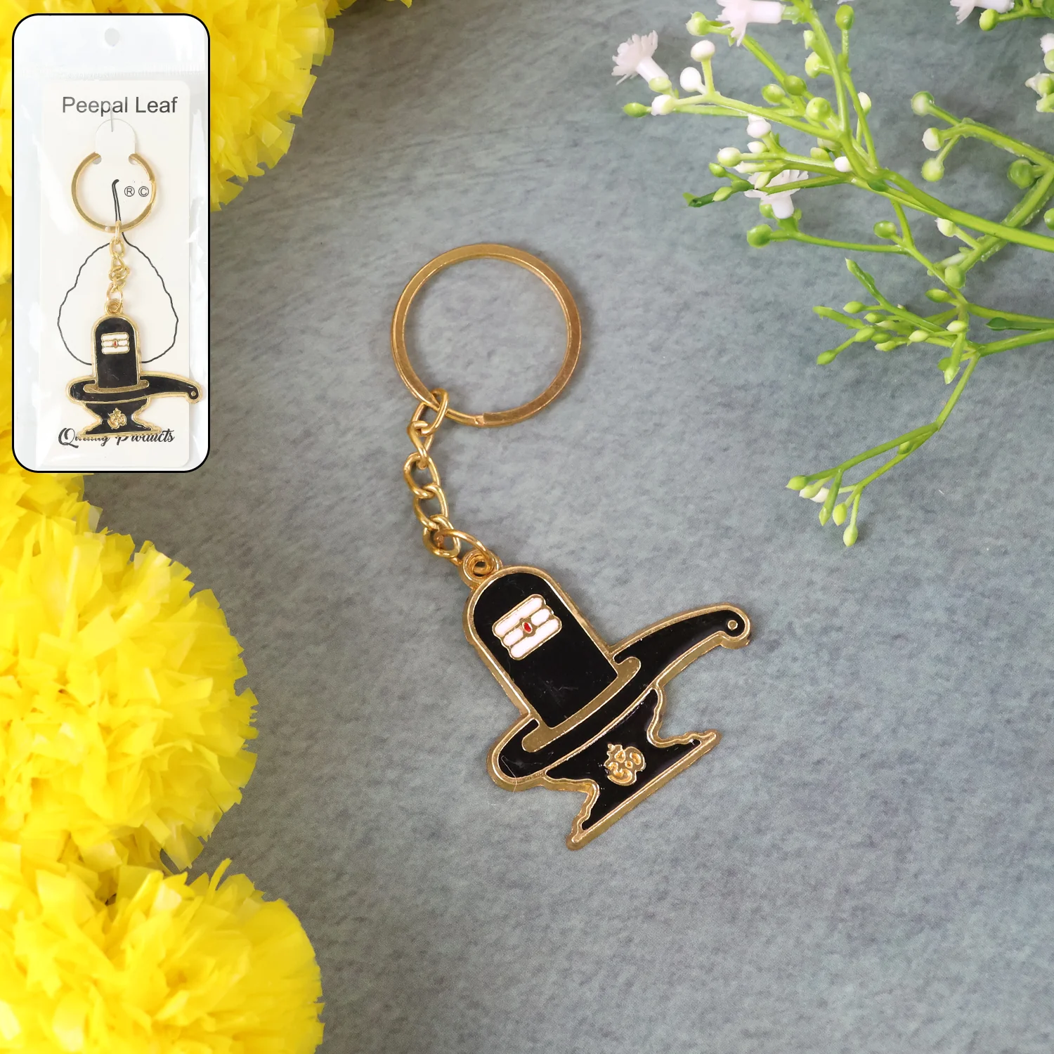 Shivling Trishul Metal Keychain Set (5 Pc Mix Design) - Image 10