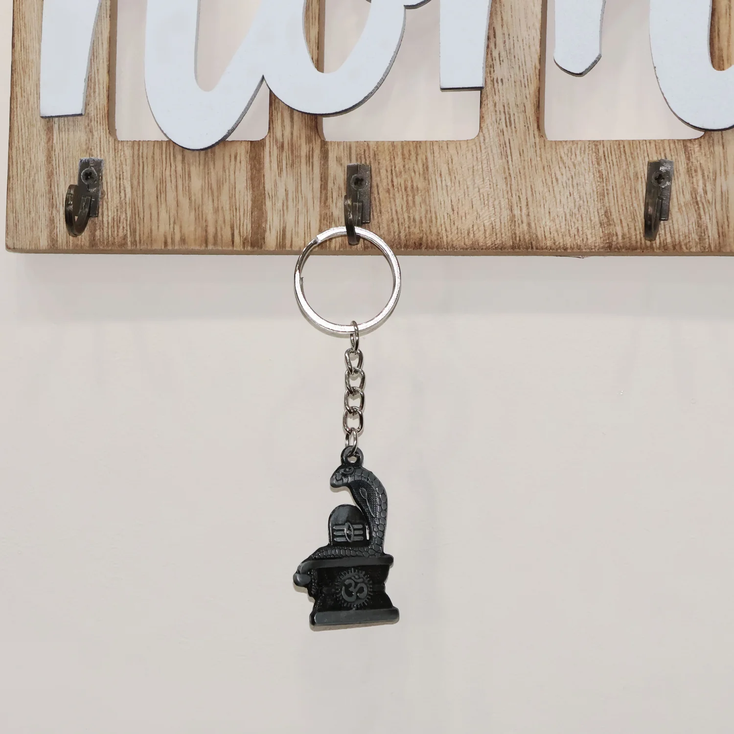 Shivling Trishul Metal Keychain Set (5 Pc Mix Design) - Image 3