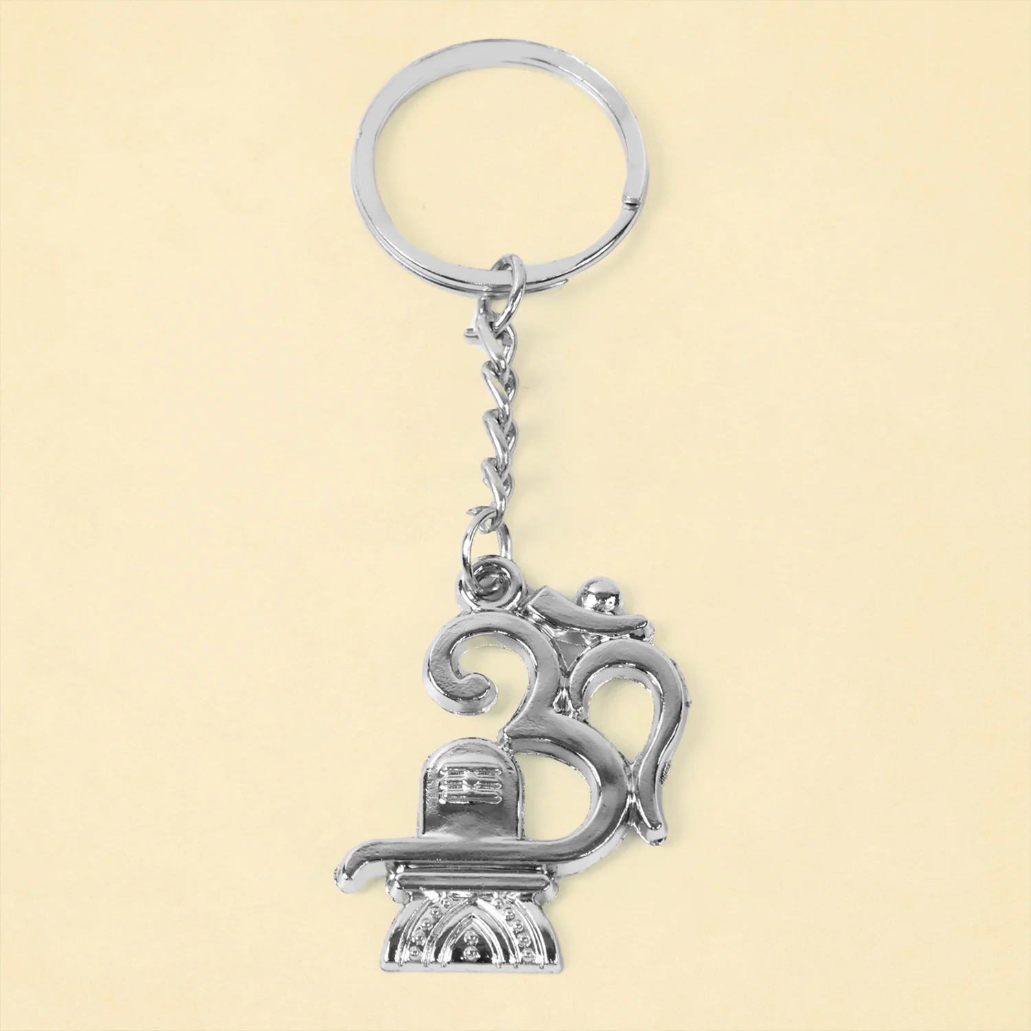 Shivling Trishul Metal Keychain Set (5 Pc Mix Design) - Image 9