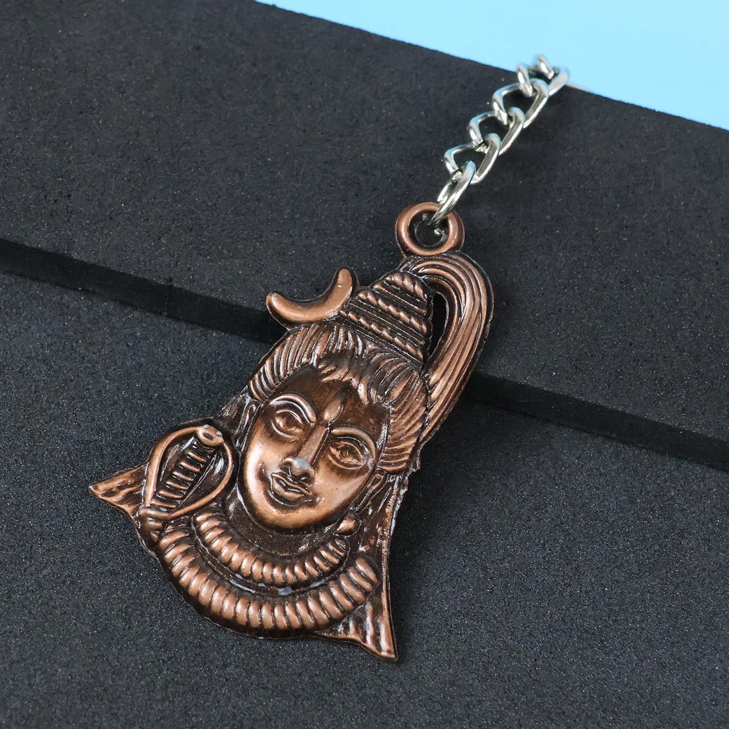 Lord Shiva & Adiyogi Metal Keychain Set (2 Pc Mix Design - Image 8