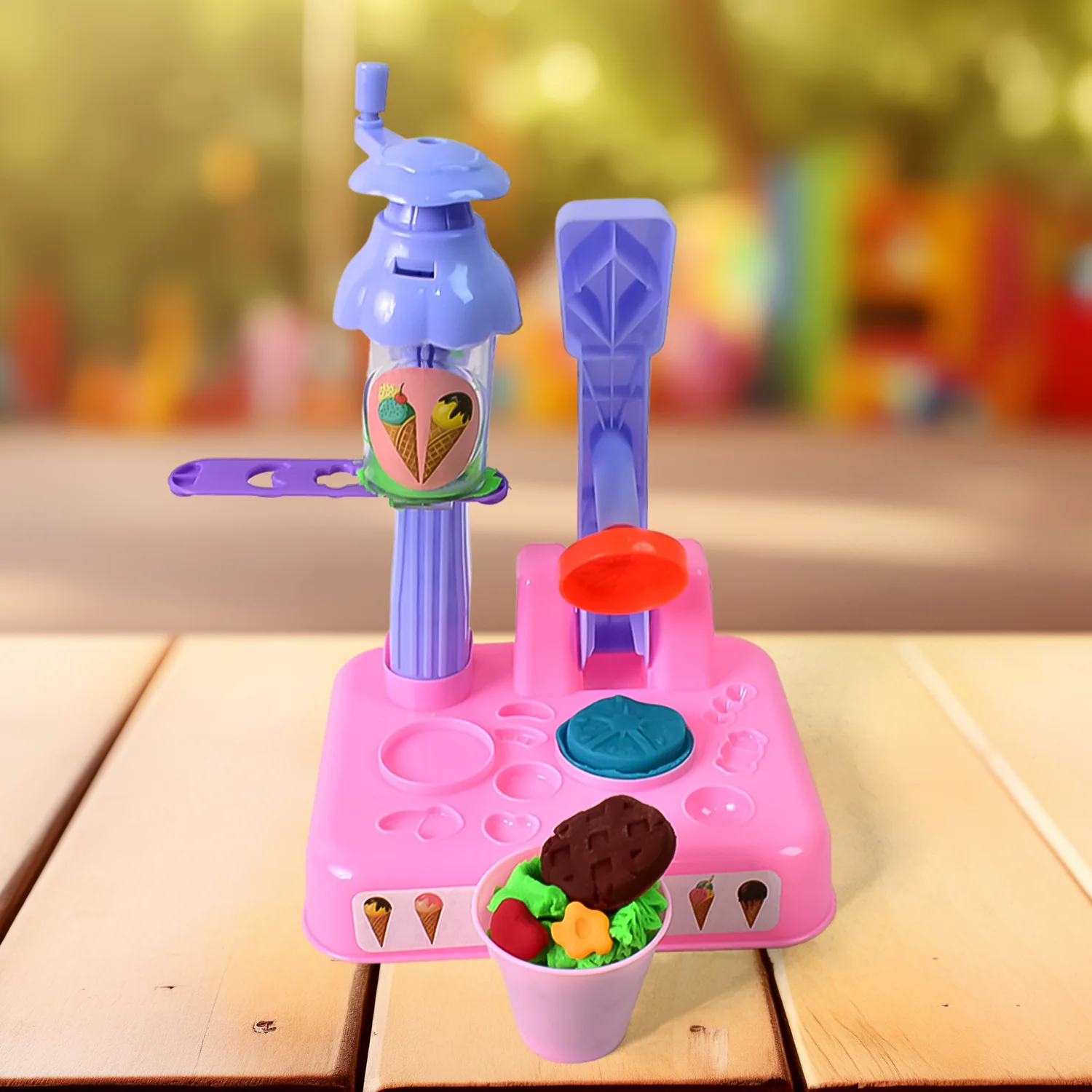 Scoop Play Set, Color Dough for Kids Play Toys, Ice Cream Maker Machine (36 Pcs Set) - Image 4