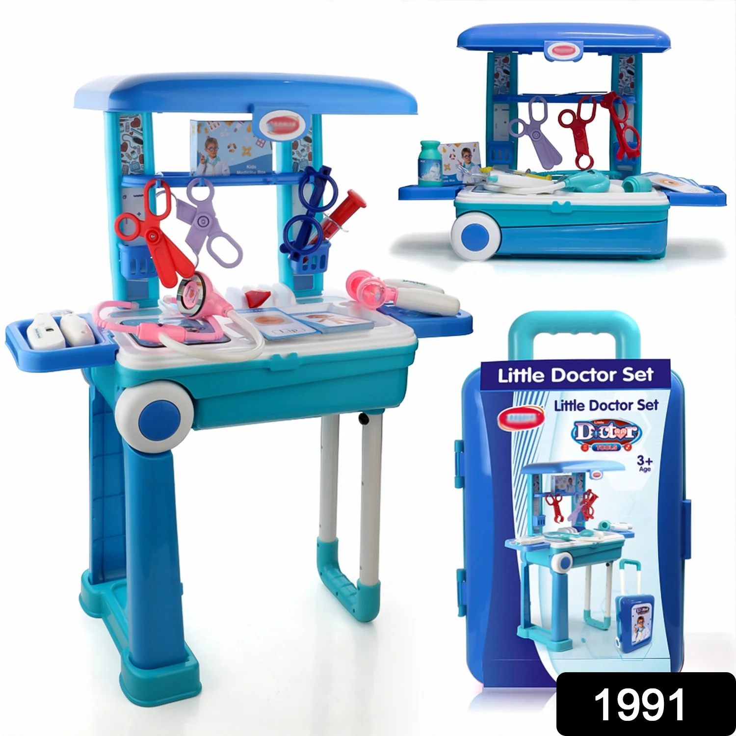 Premium Doctor Set Trolley Little Doctor Kids Toy (1 Set) - Image 2