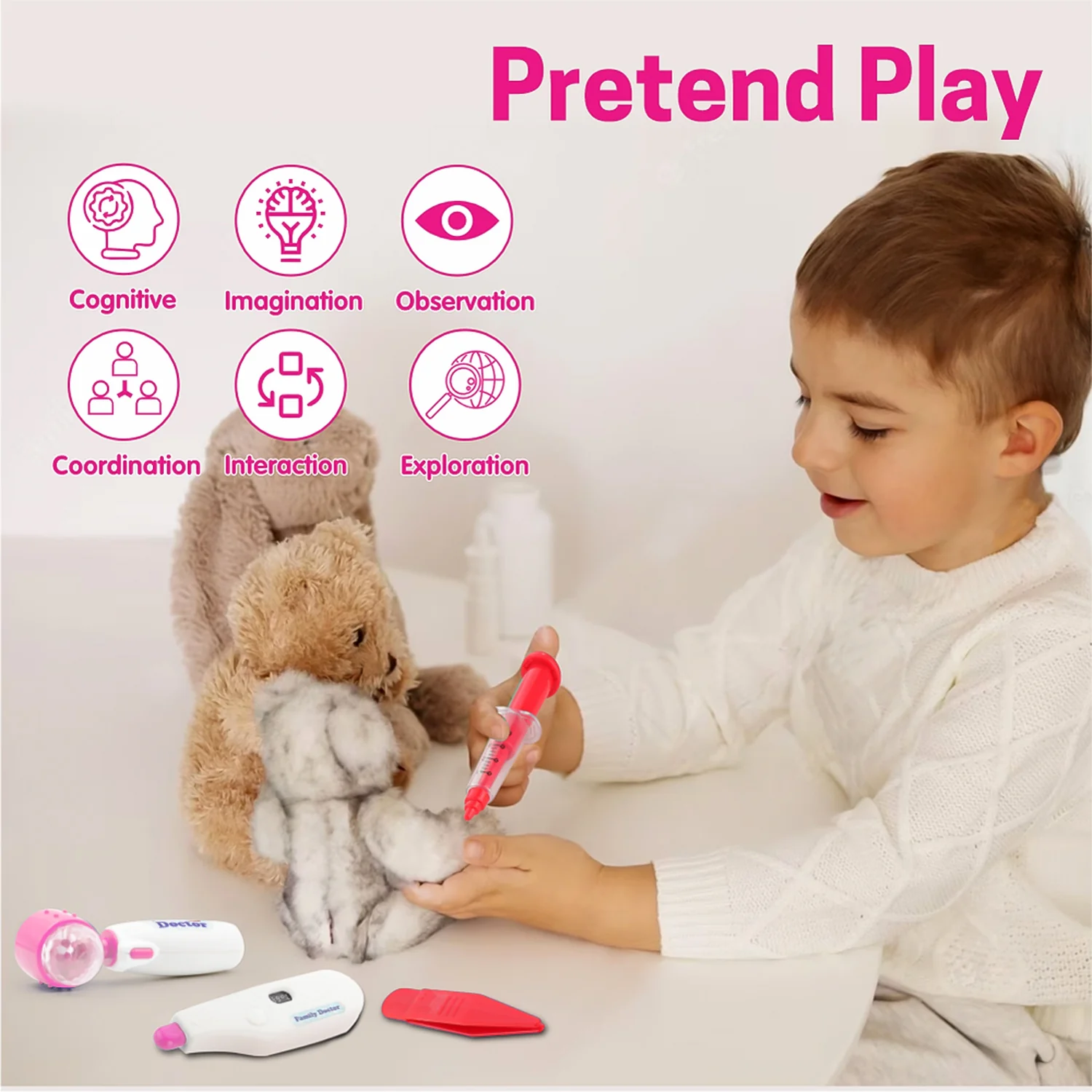 Premium Doctor Set Trolley Little Doctor Kids Toy (1 Set) - Image 4