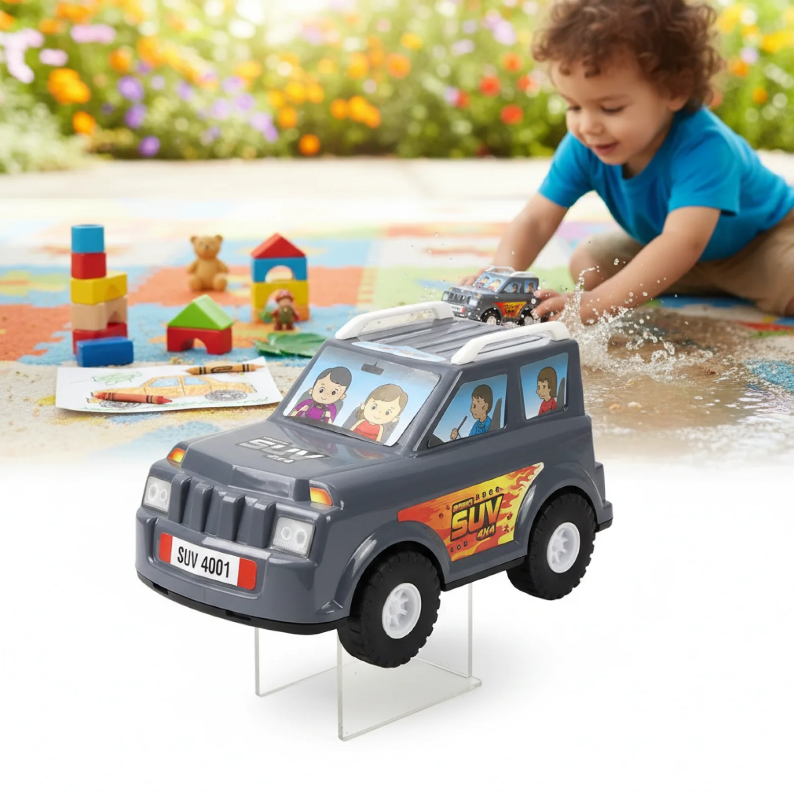 Funwoods Speed Racer SUV Toy Car for Kids with Realistic Design (1 Pc) - Image 3