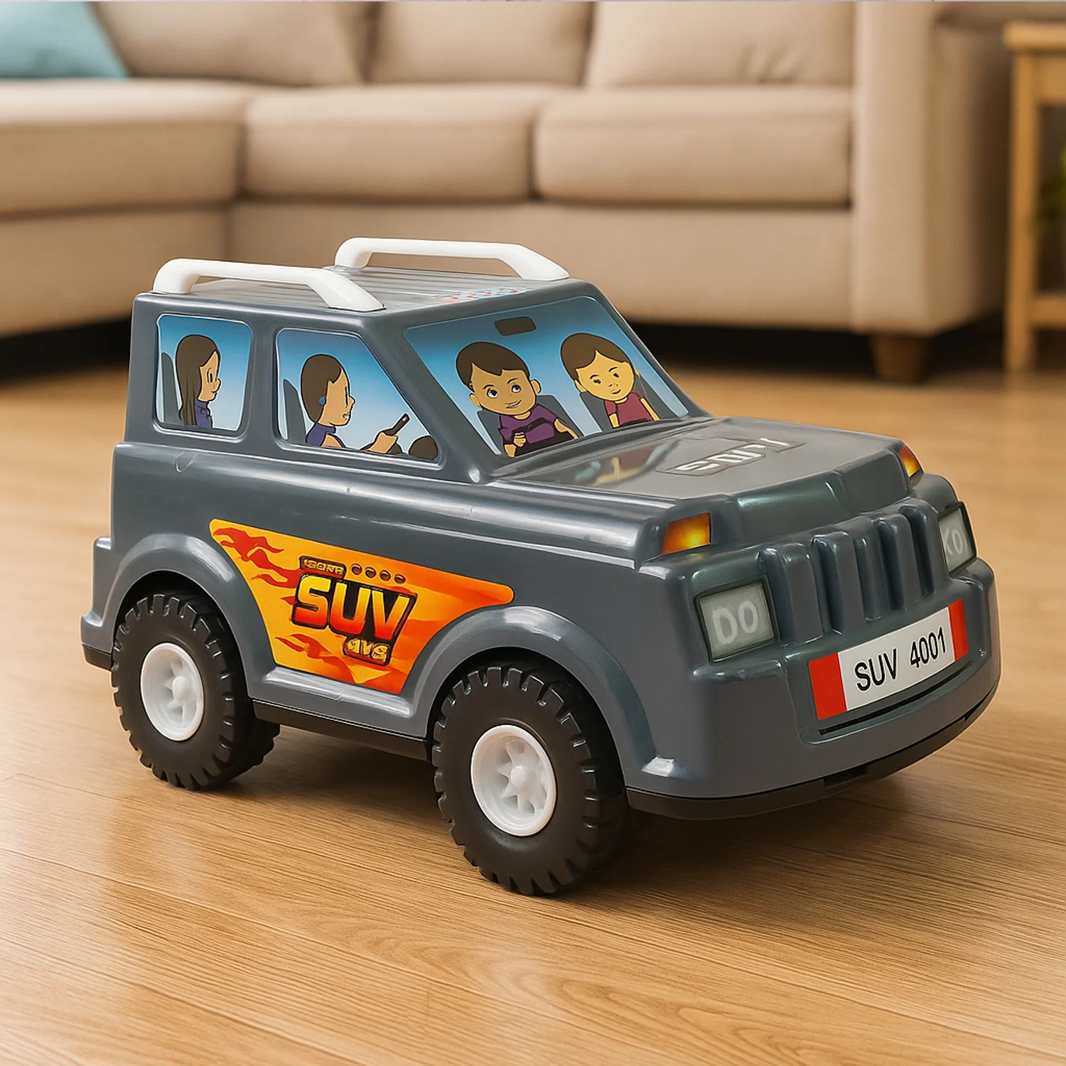 Funwoods Speed Racer SUV Toy Car for Kids with Realistic Design (1 Pc) - Image 4
