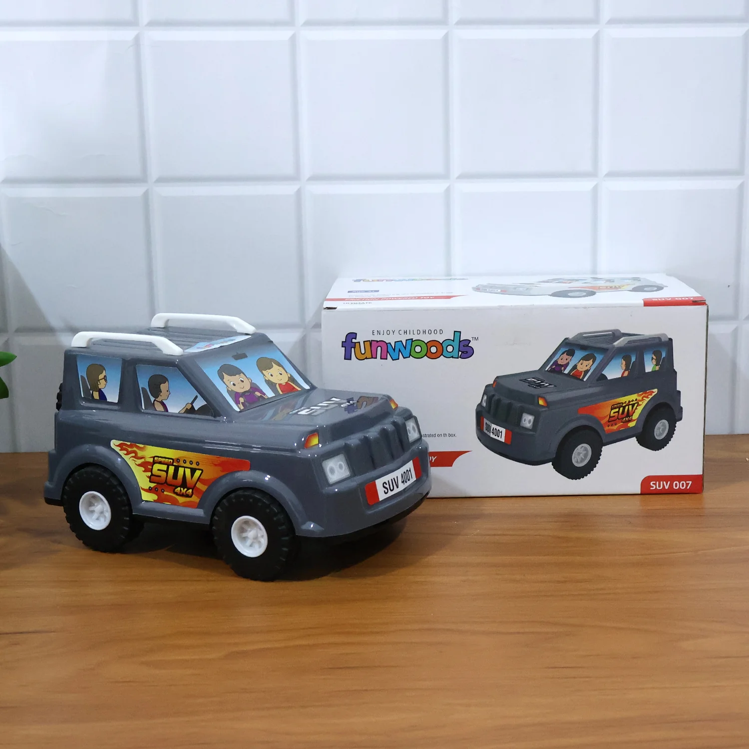 Funwoods Speed Racer SUV Toy Car for Kids with Realistic Design (1 Pc) - Image 8