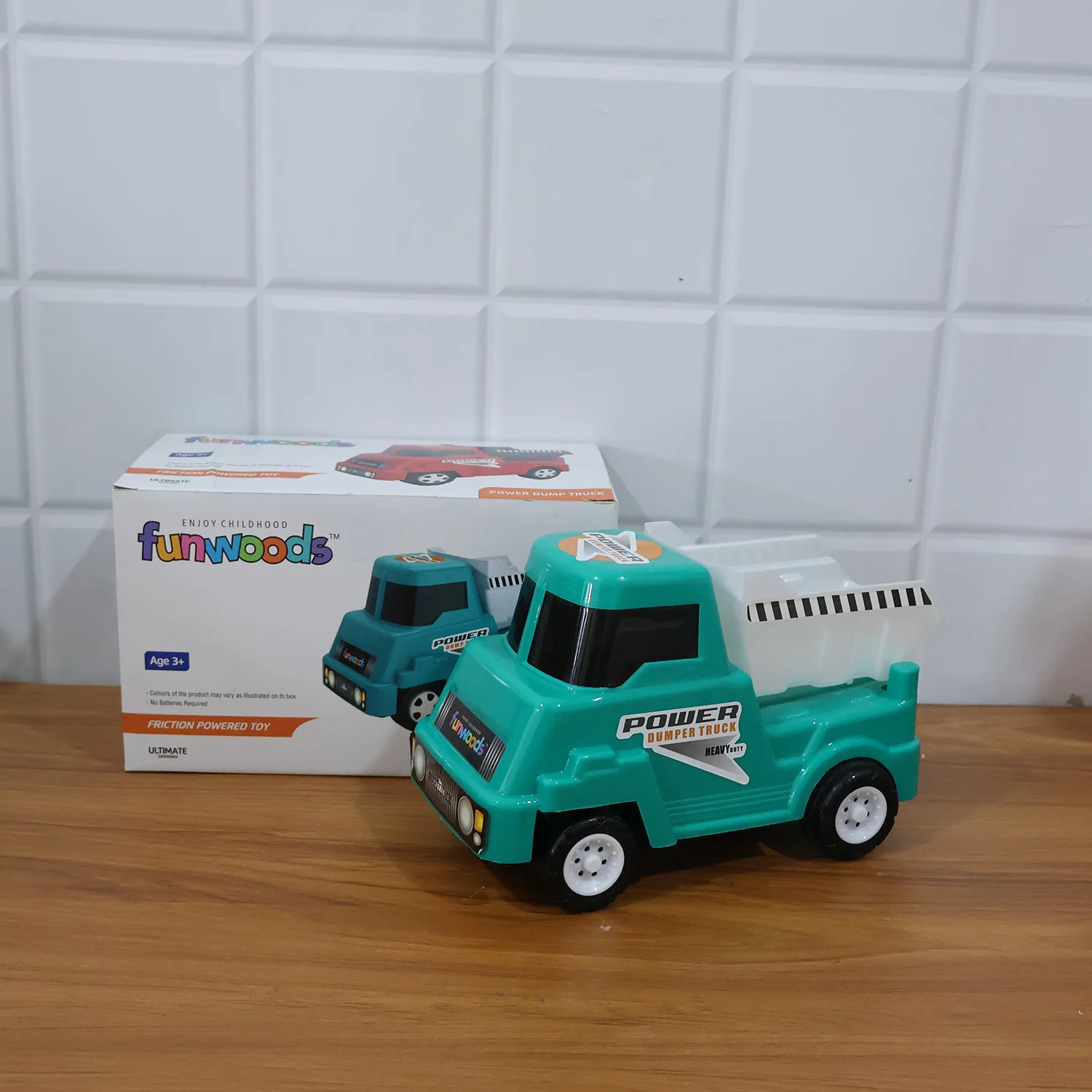 Funwoods Kids Power Dumper Truck Toy Friction Powered Construction Dump Truck Toy 1 Pc - Image 12