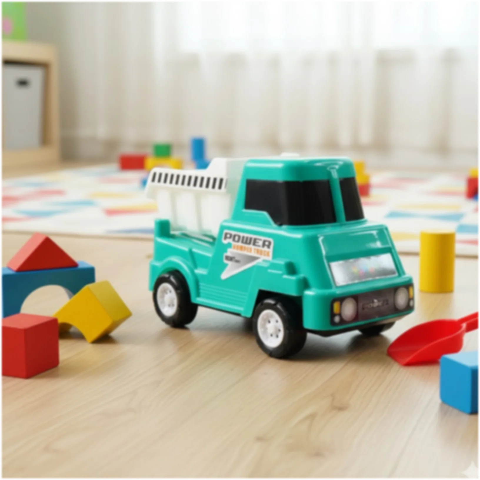 Funwoods Kids Power Dumper Truck Toy Friction Powered Construction Dump Truck Toy 1 Pc - Image 3