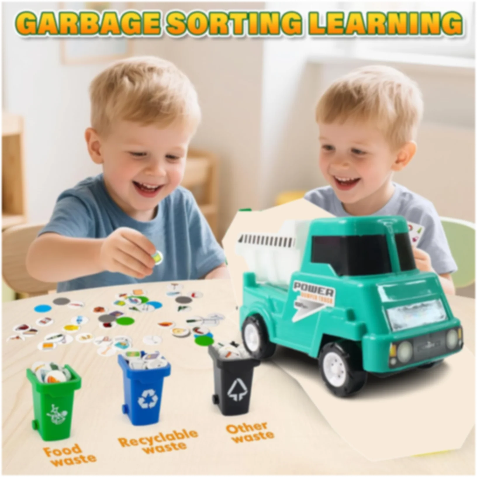 Funwoods Kids Power Dumper Truck Toy Friction Powered Construction Dump Truck Toy 1 Pc - Image 7