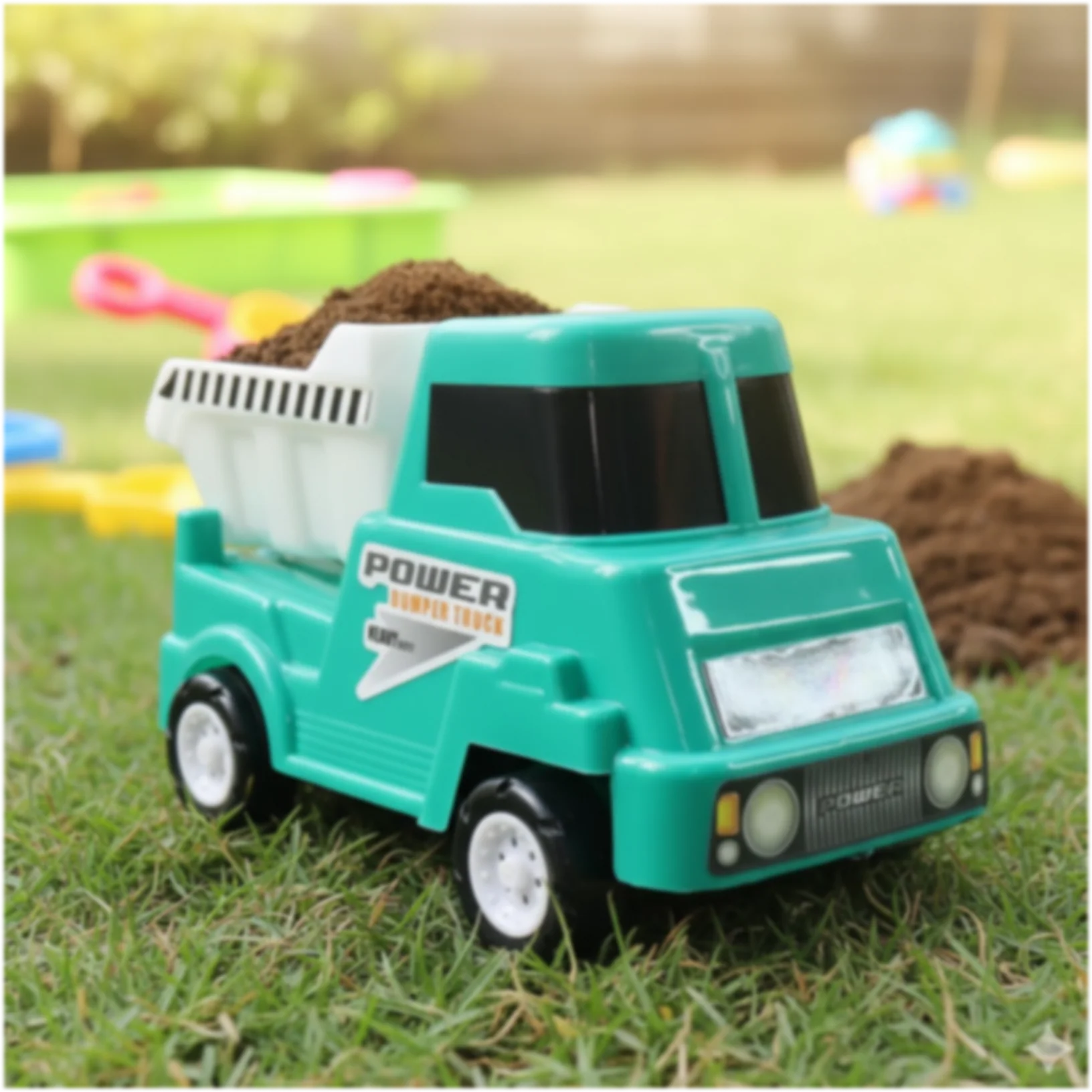 Funwoods Kids Power Dumper Truck Toy Friction Powered Construction Dump Truck Toy 1 Pc - Image 8