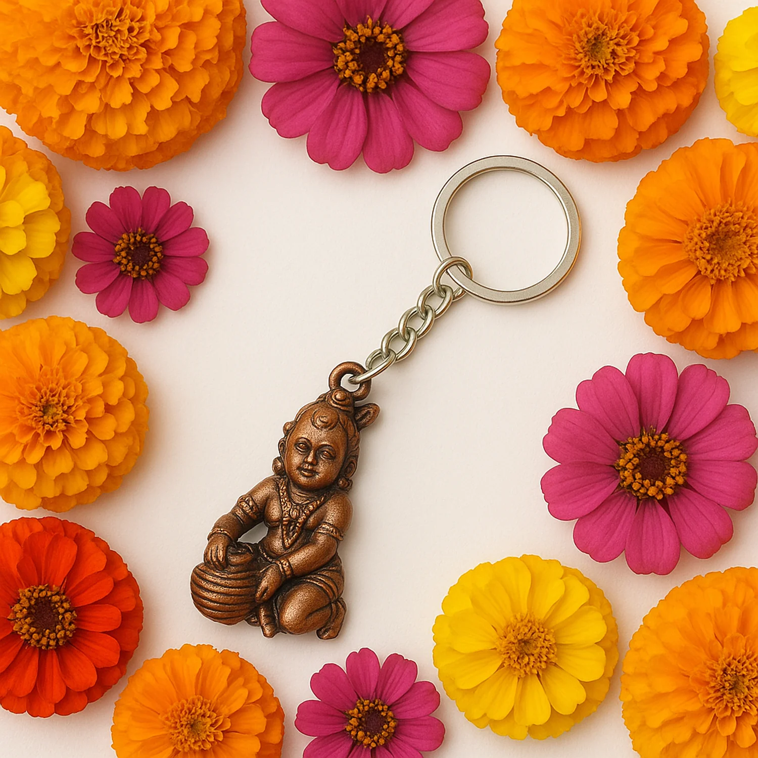 Bal Krishna Crawling Design Keychain (1 Pc) - Image 3