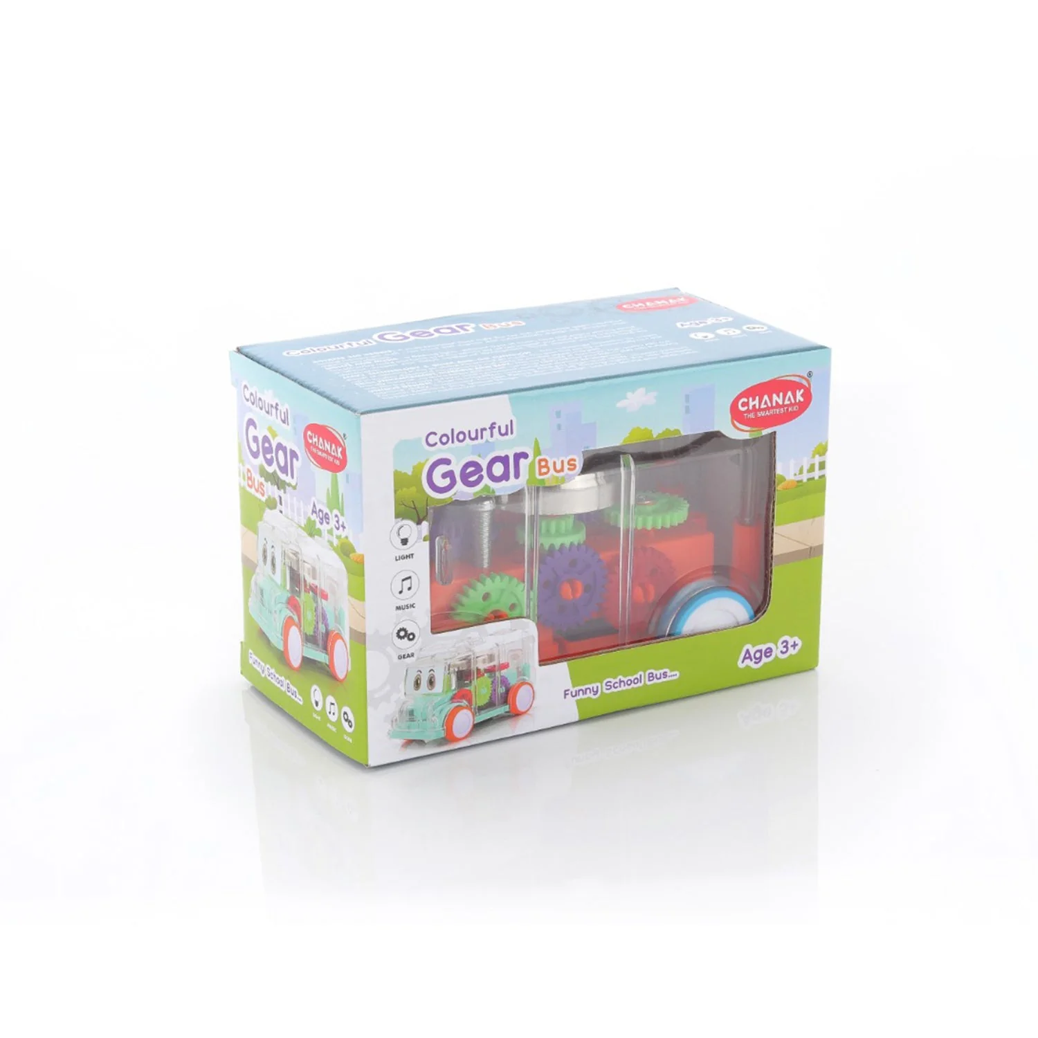 Transparent Musical Mini School Bus Toy for Kids - Image 11