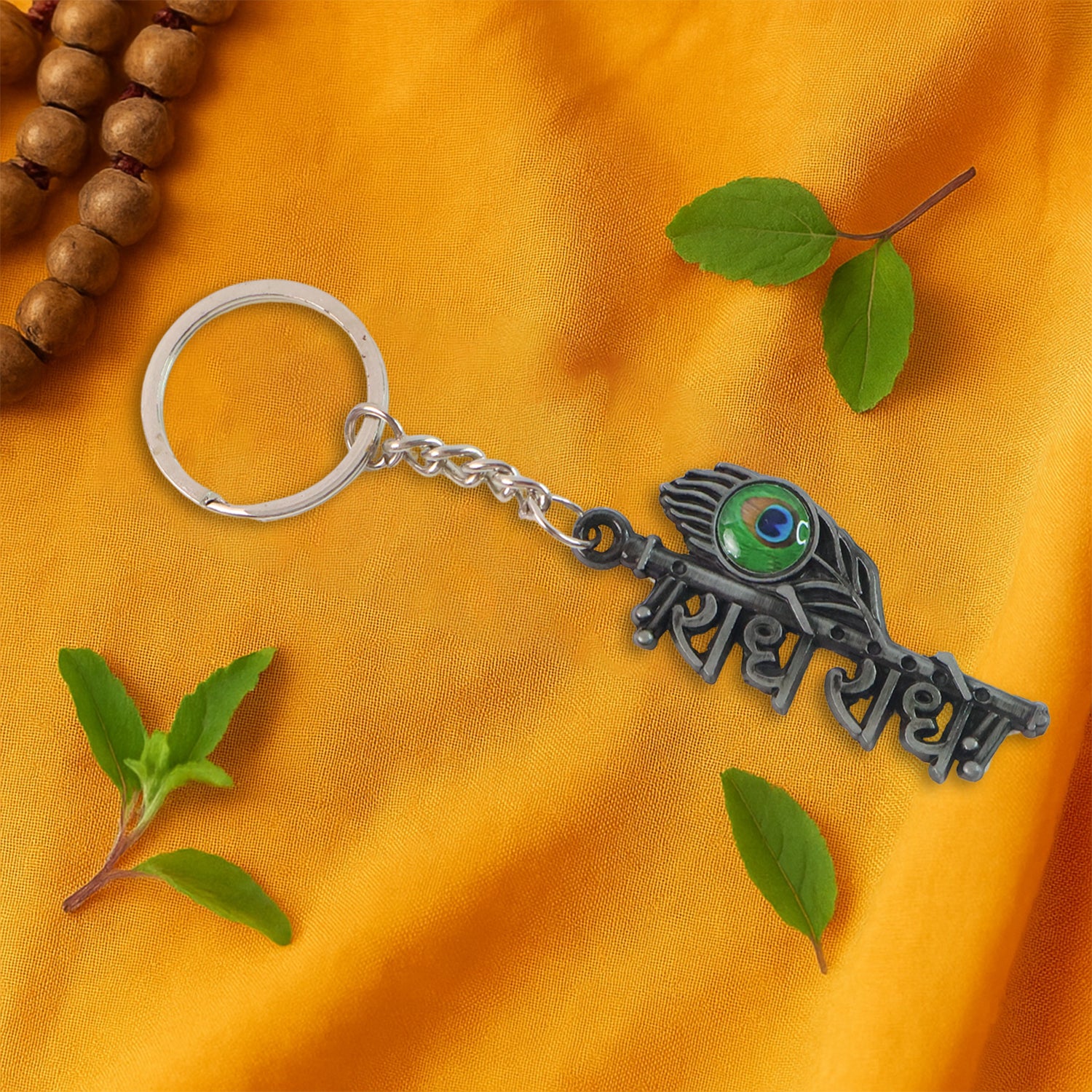 Krishna Theme Keychain Set (5 Pc Mix Design) - Image 8