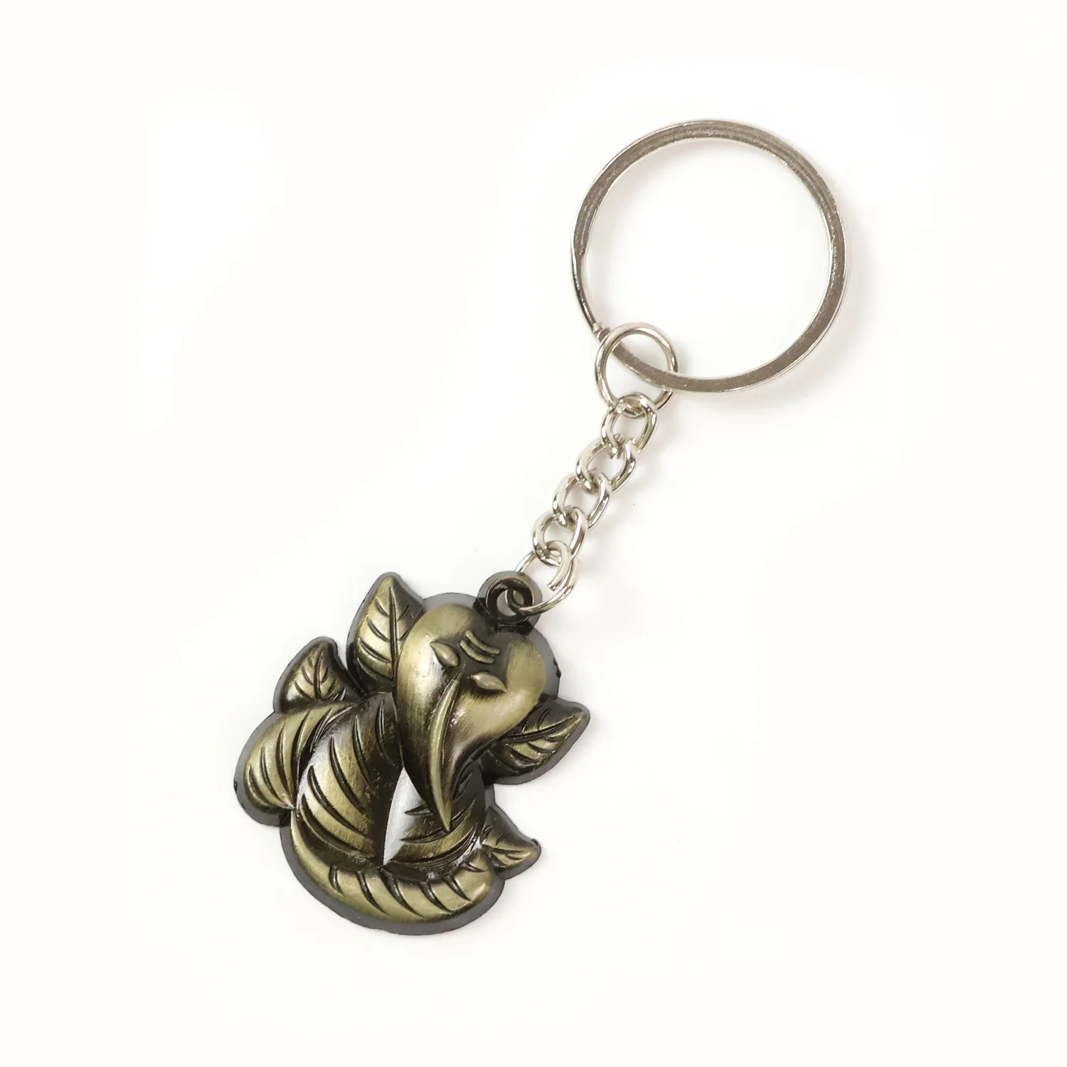 Ganesh Face Antique Black Metal Keychain (1 Pc) - Image 5