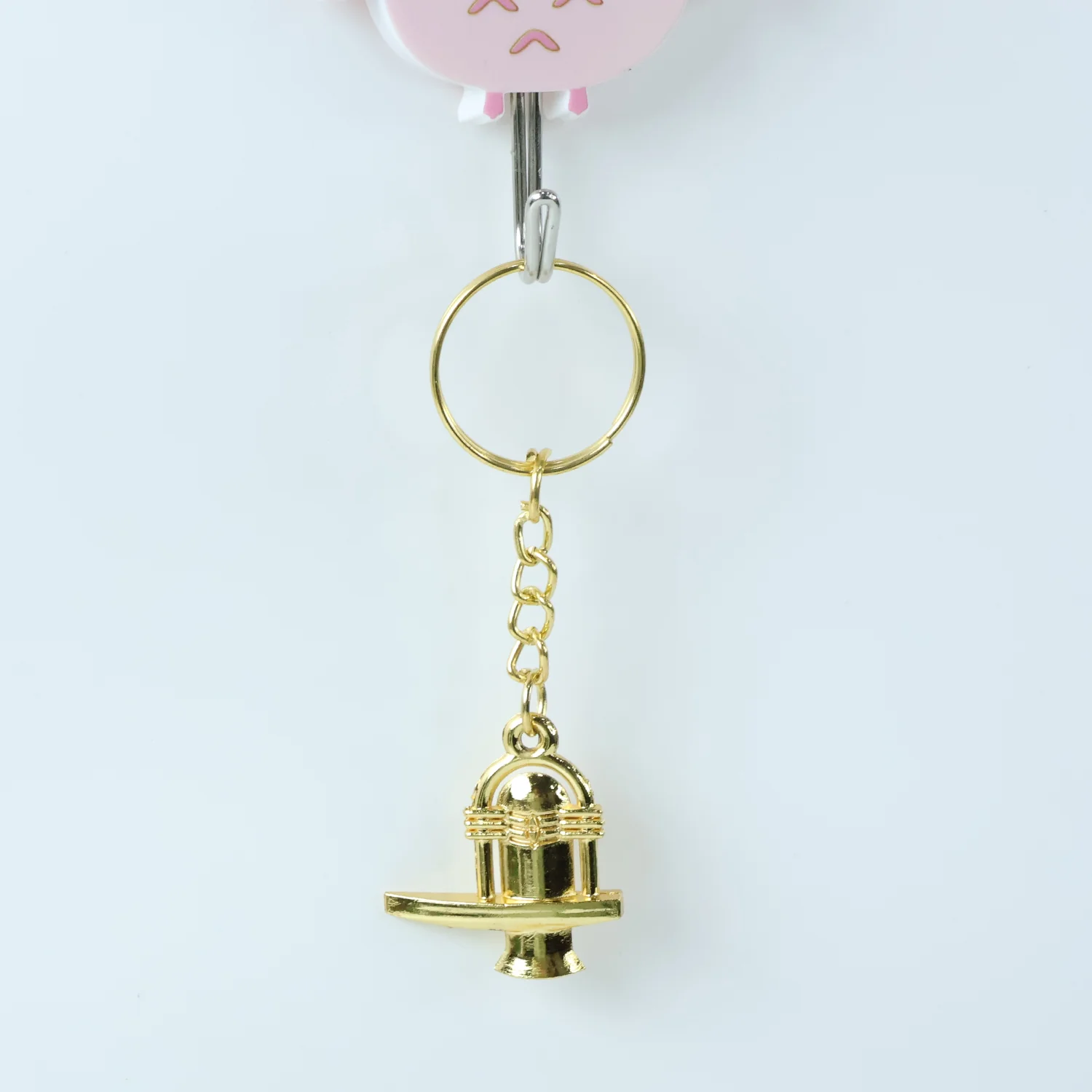 Shivling Golden Metal Keychain (1 Pc) - Image 6