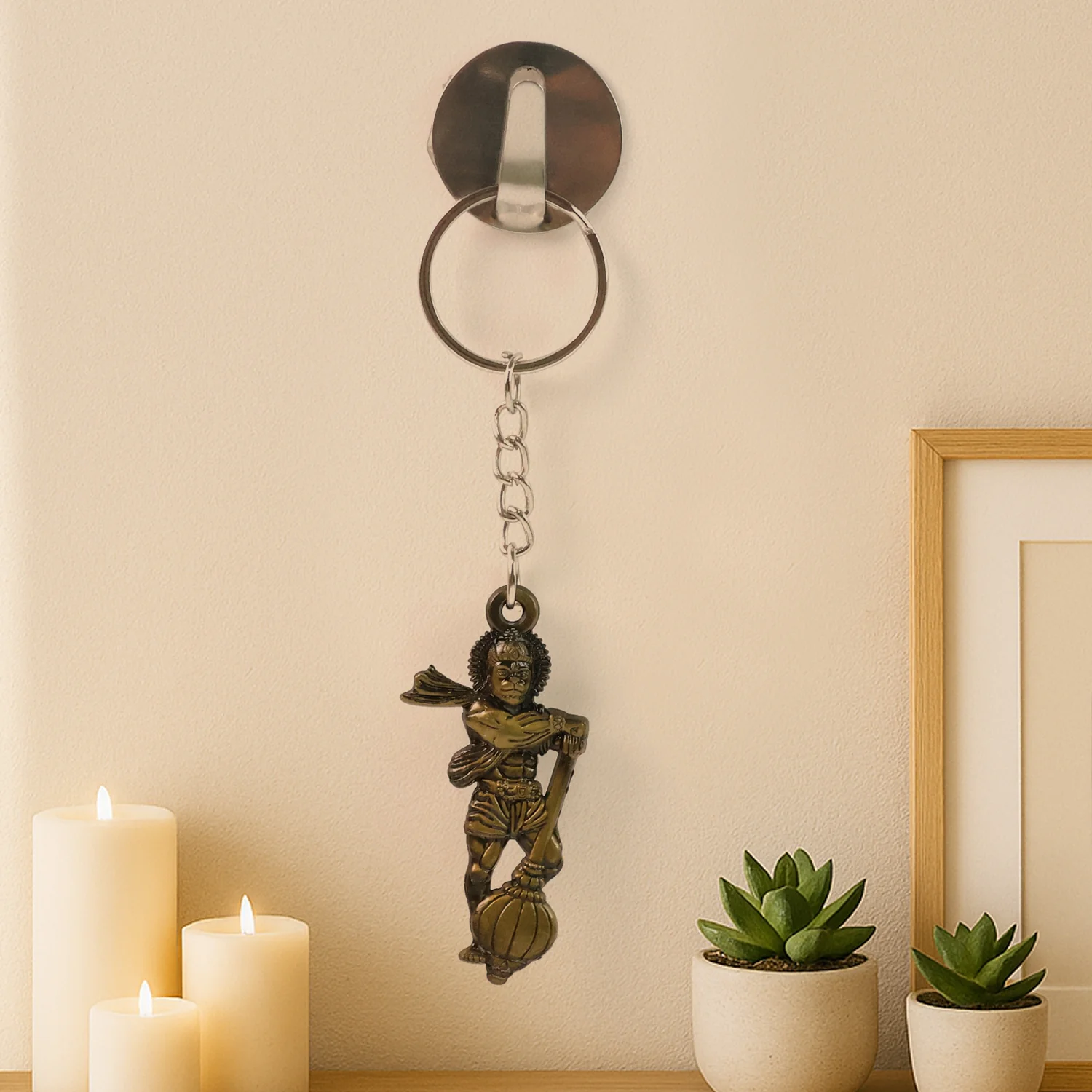 Elegant Lord Hanuman Metal Keychain (1 Pc) - Image 4