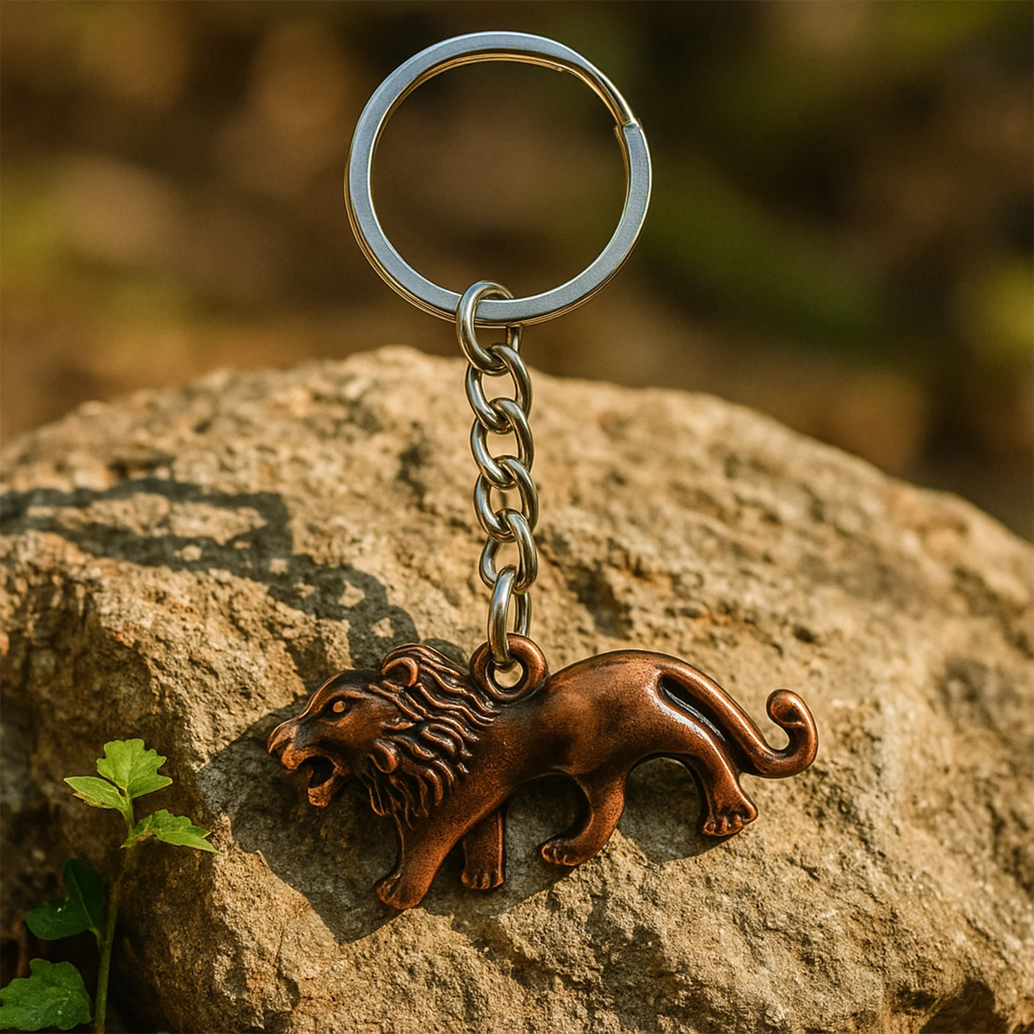 Elegant Walking Lion Metal Keychain (1 Pc) - Image 4